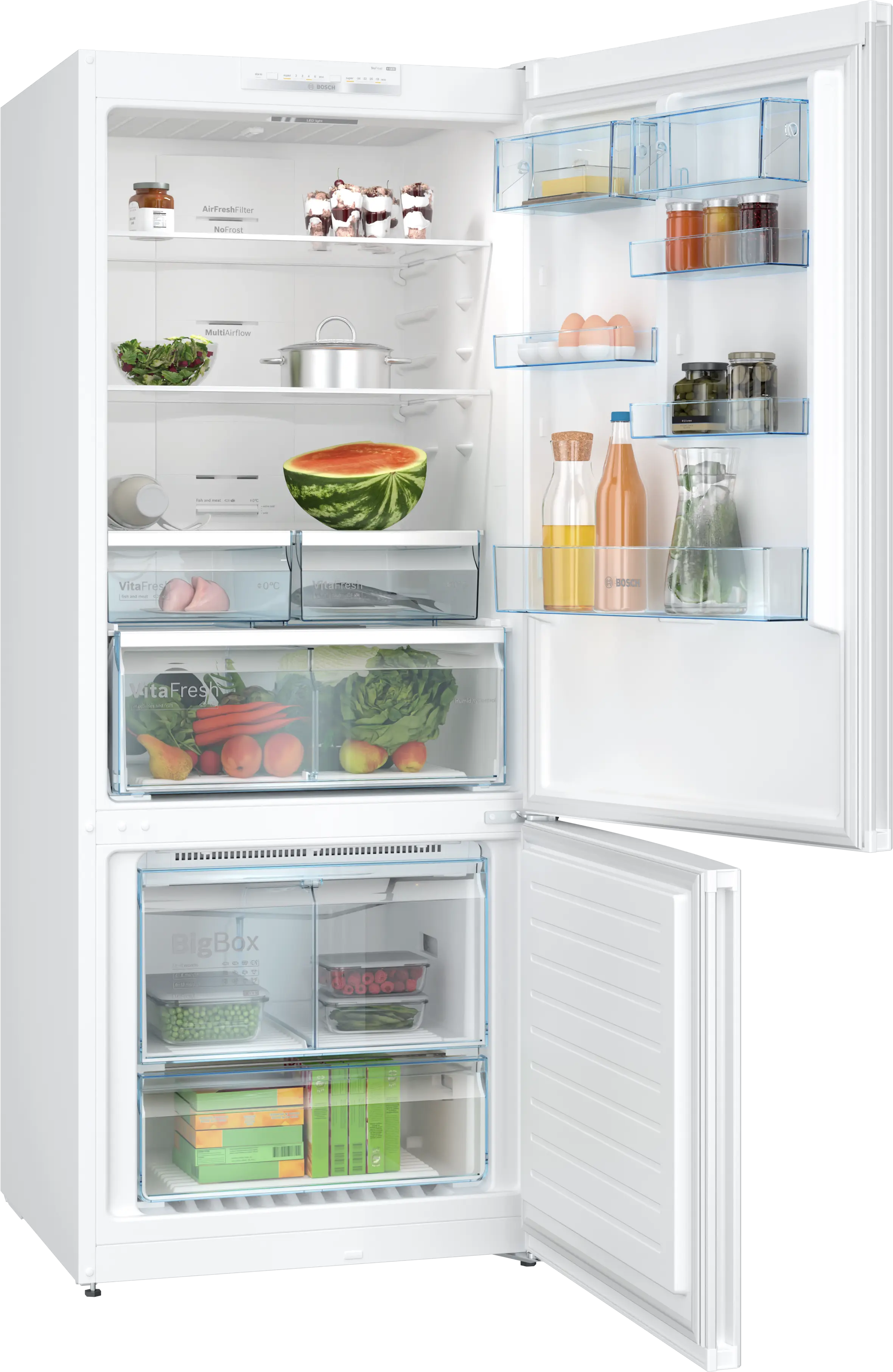 Serie 4 Alttan Donduruculu Buzdolabı 186 x 75 cm Beyaz, Total No Frost - Gorsel 2