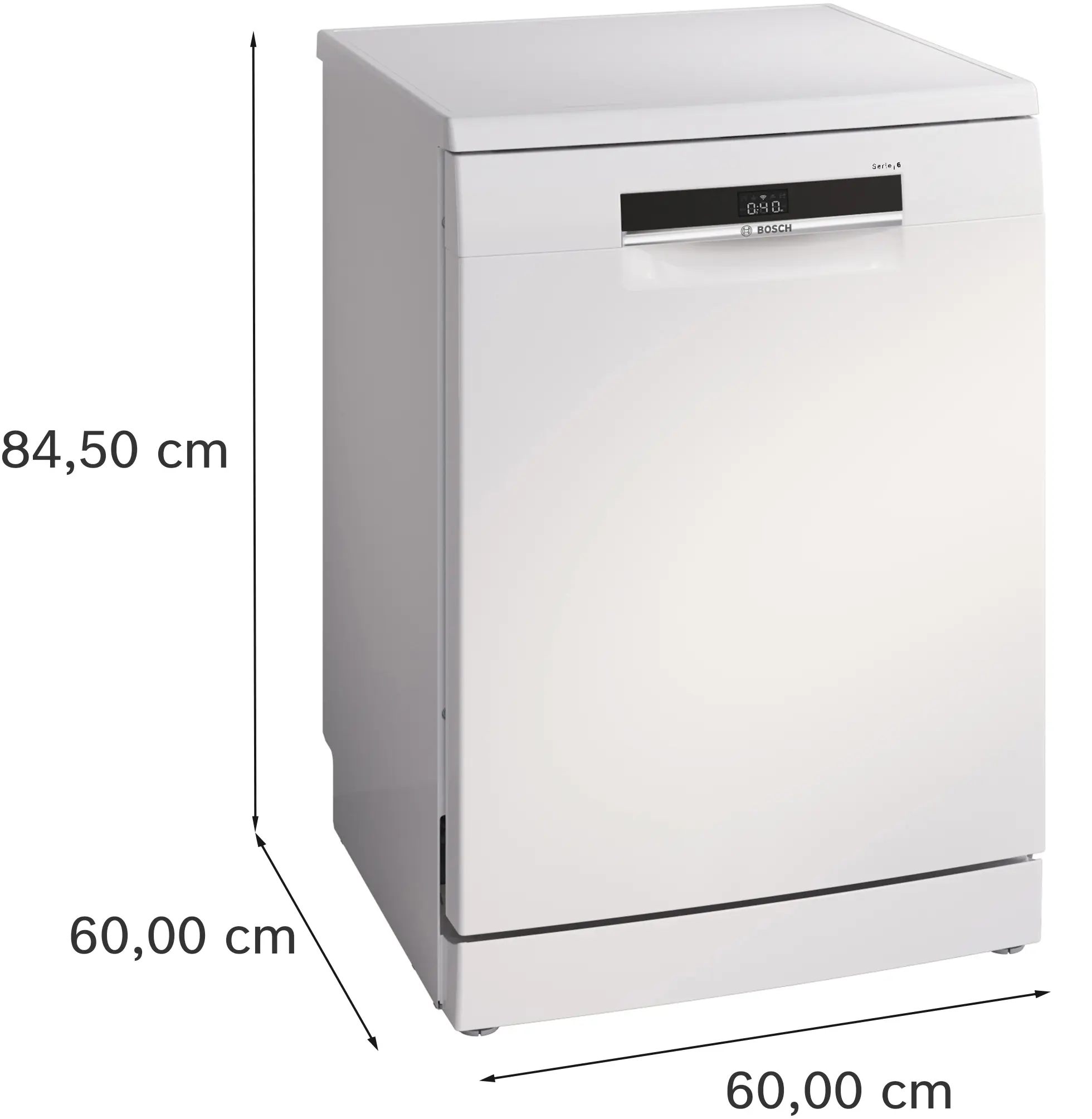 Serie 6 Solo Bulaşık Makinesi 60 cm Beyaz - Gorsel 4