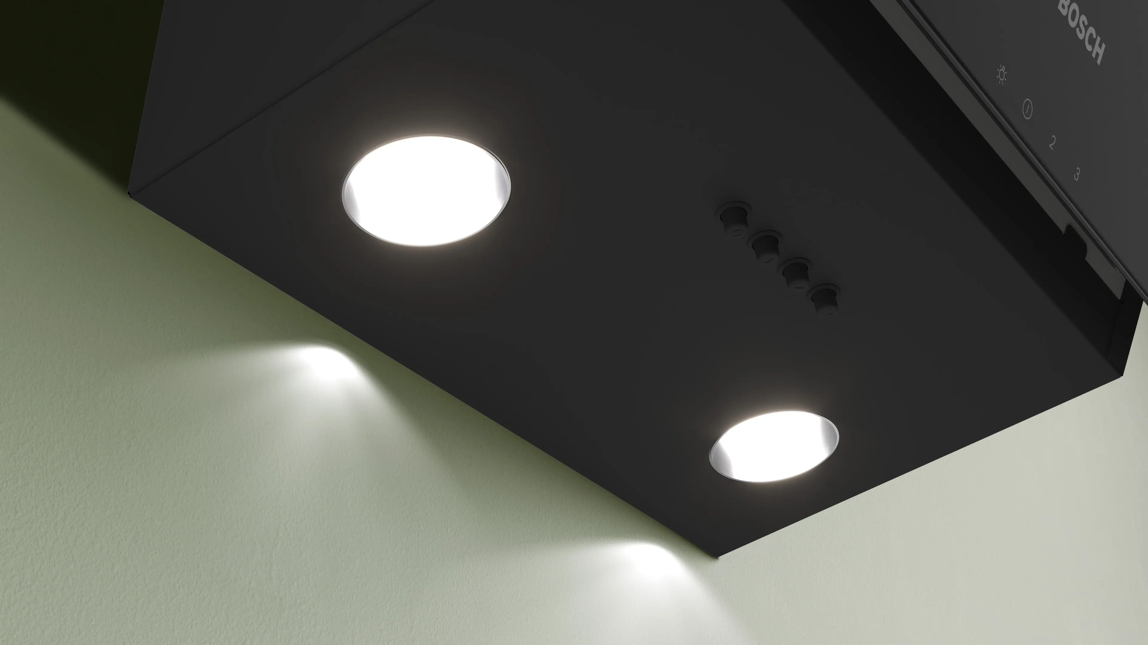 Serie 2 Duvar Tipi Davlumbaz 60 cm Siyah Cam, Siyah - Gorsel 4