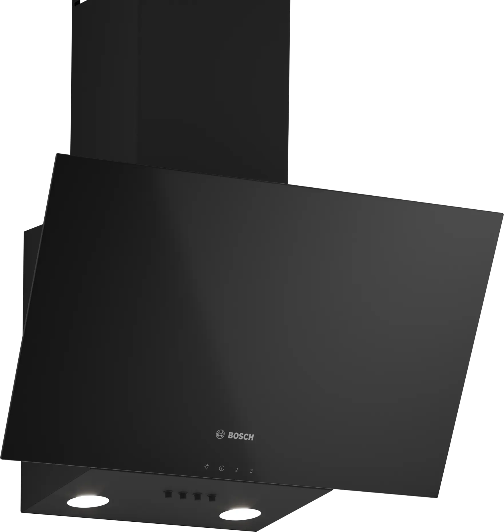 Serie 2 Duvar Tipi Davlumbaz 60 cm Siyah Cam, Siyah - Gorsel 1