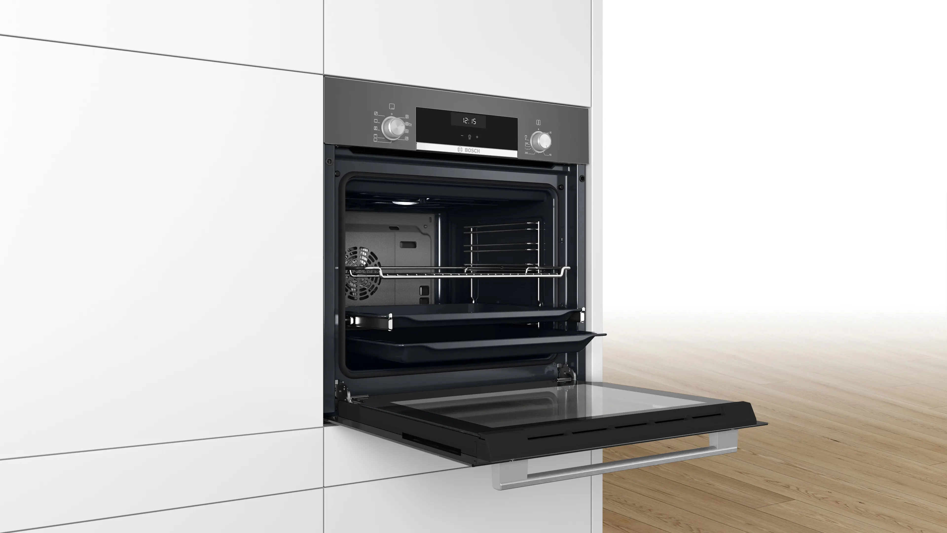 Serie 4 Ankastre Fırın 60 x 60 cm Antrasit Gri - Gorsel 4