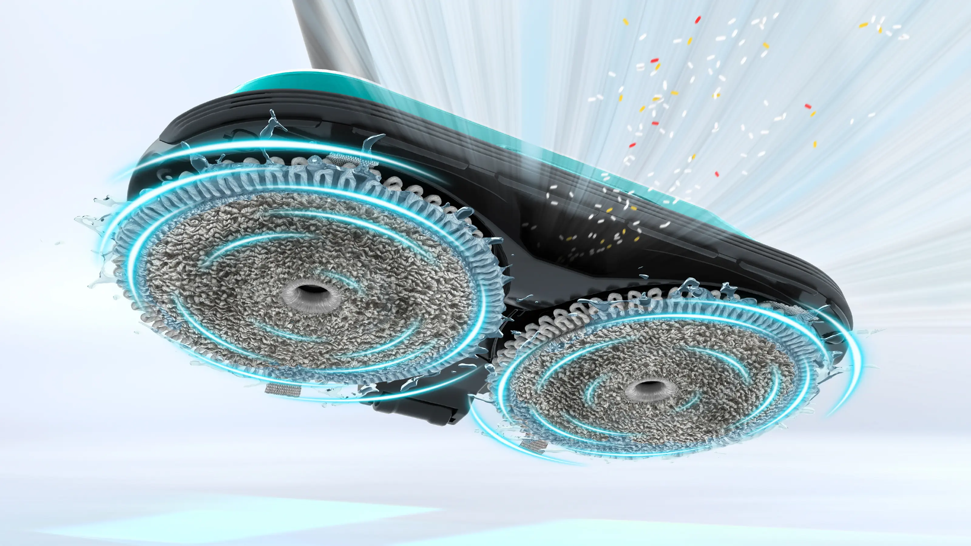 BCS71HYG1 2'si 1 arada Süpürme ve Silme Unlimited 7 ProHygienic Aqua Beyaz - Gorsel 2