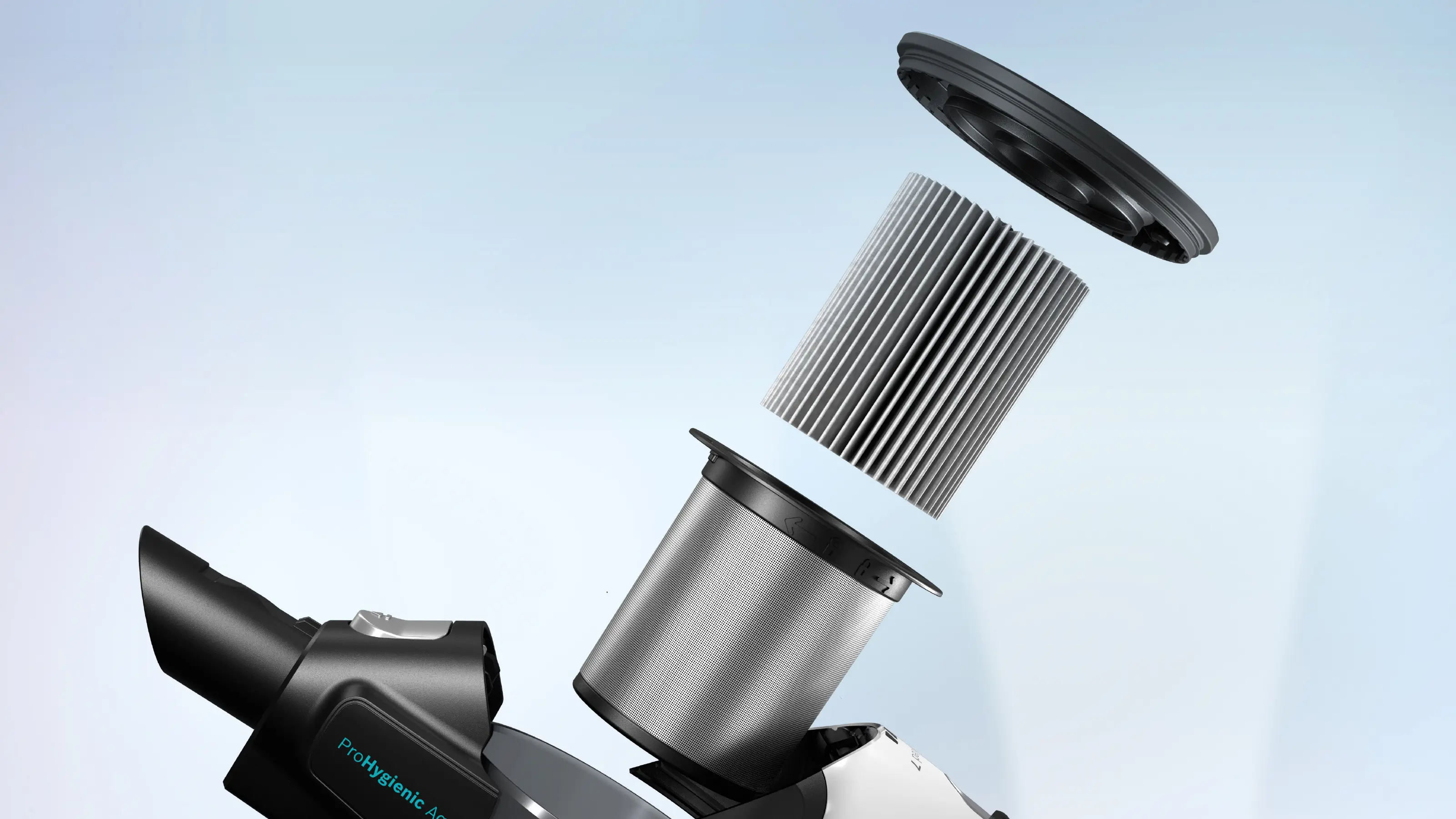 BCS71HYG1 2'si 1 arada Süpürme ve Silme Unlimited 7 ProHygienic Aqua Beyaz - Gorsel 8