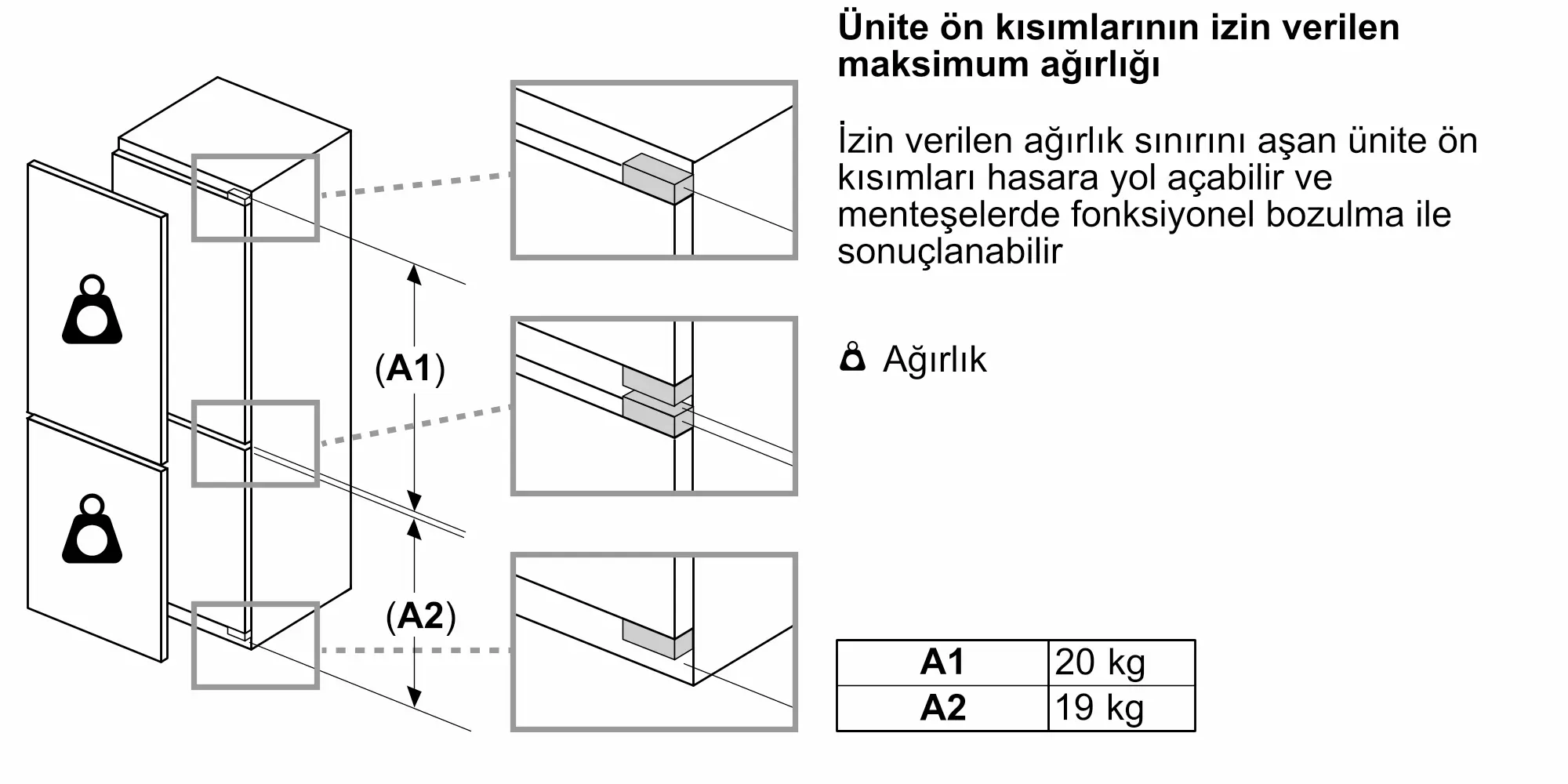 Serie 6 Alttan Donduruculu Ankastre Buzdolabı 193.5 x 70.8 cm softClosing Düz Menteşe - Gorsel 11