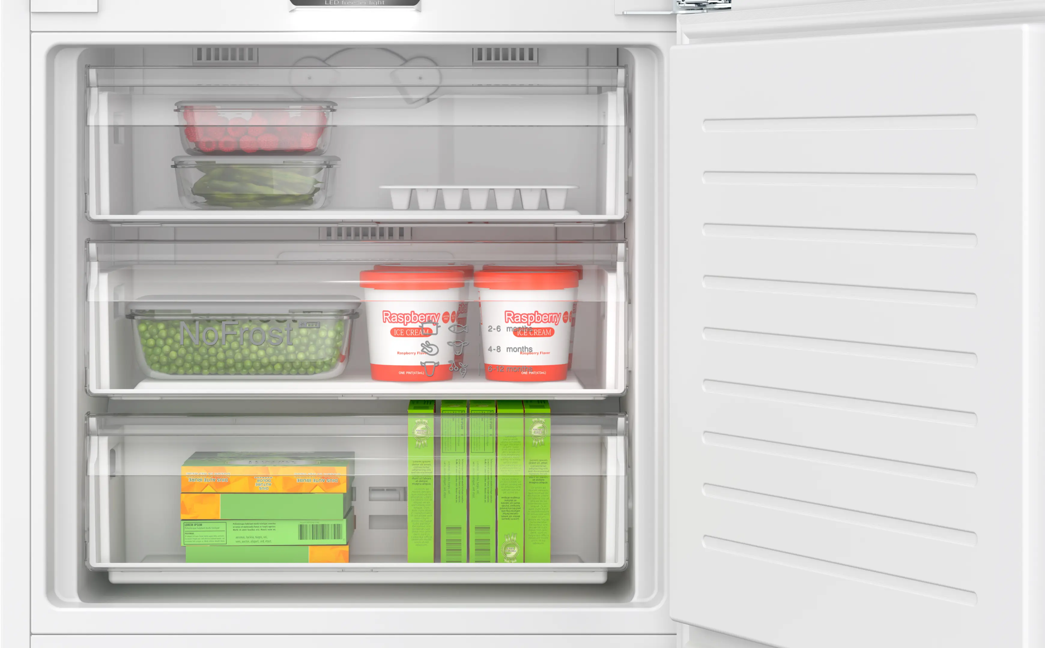 Serie 6 Alttan Donduruculu Ankastre Buzdolabı 193.5 x 70.8 cm softClosing Düz Menteşe - Gorsel 6