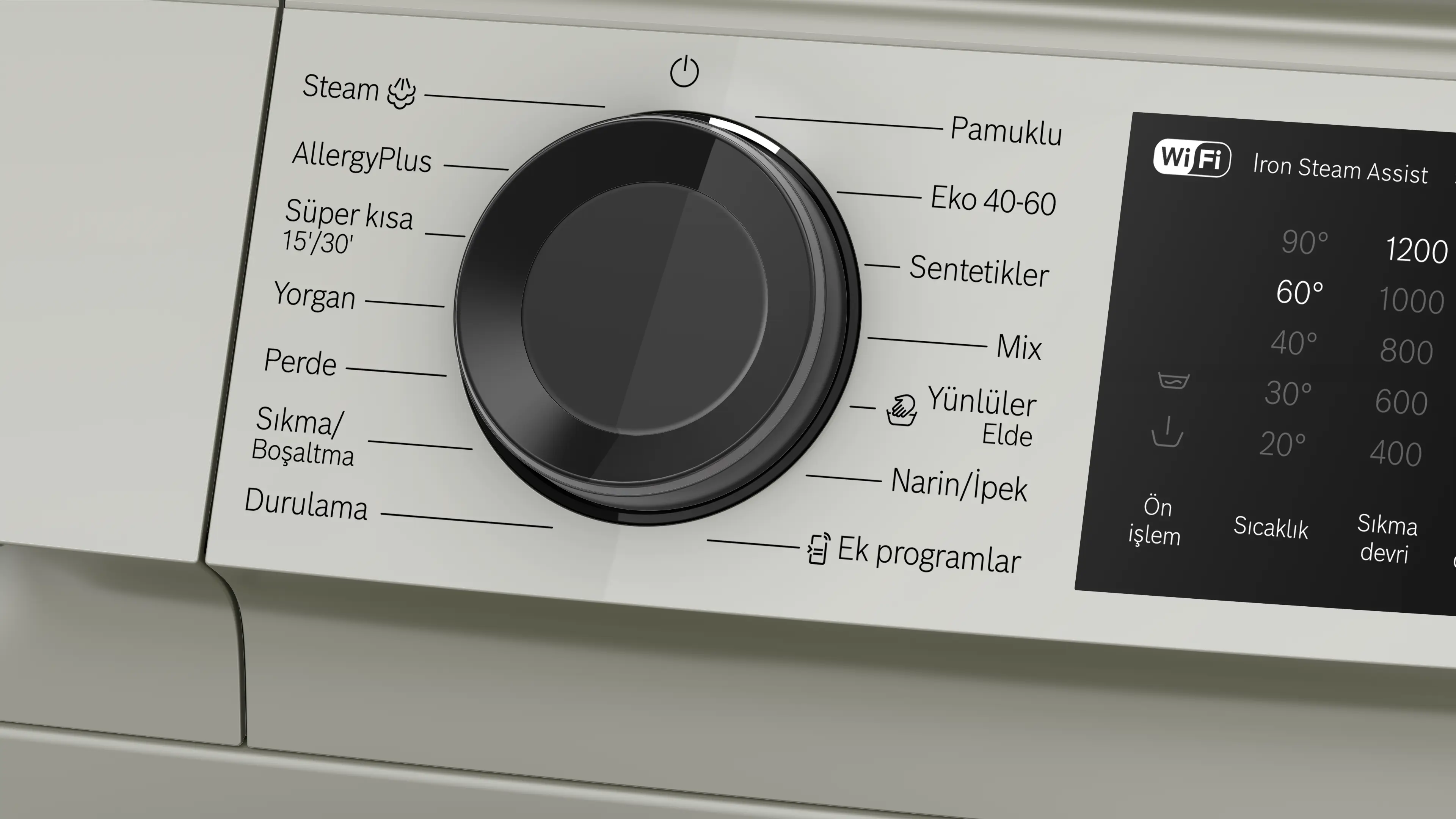 Serie 6 Çamaşır Makinesi 9 kg maks. 1200 dev./dak., Gümüş - Gorsel 3