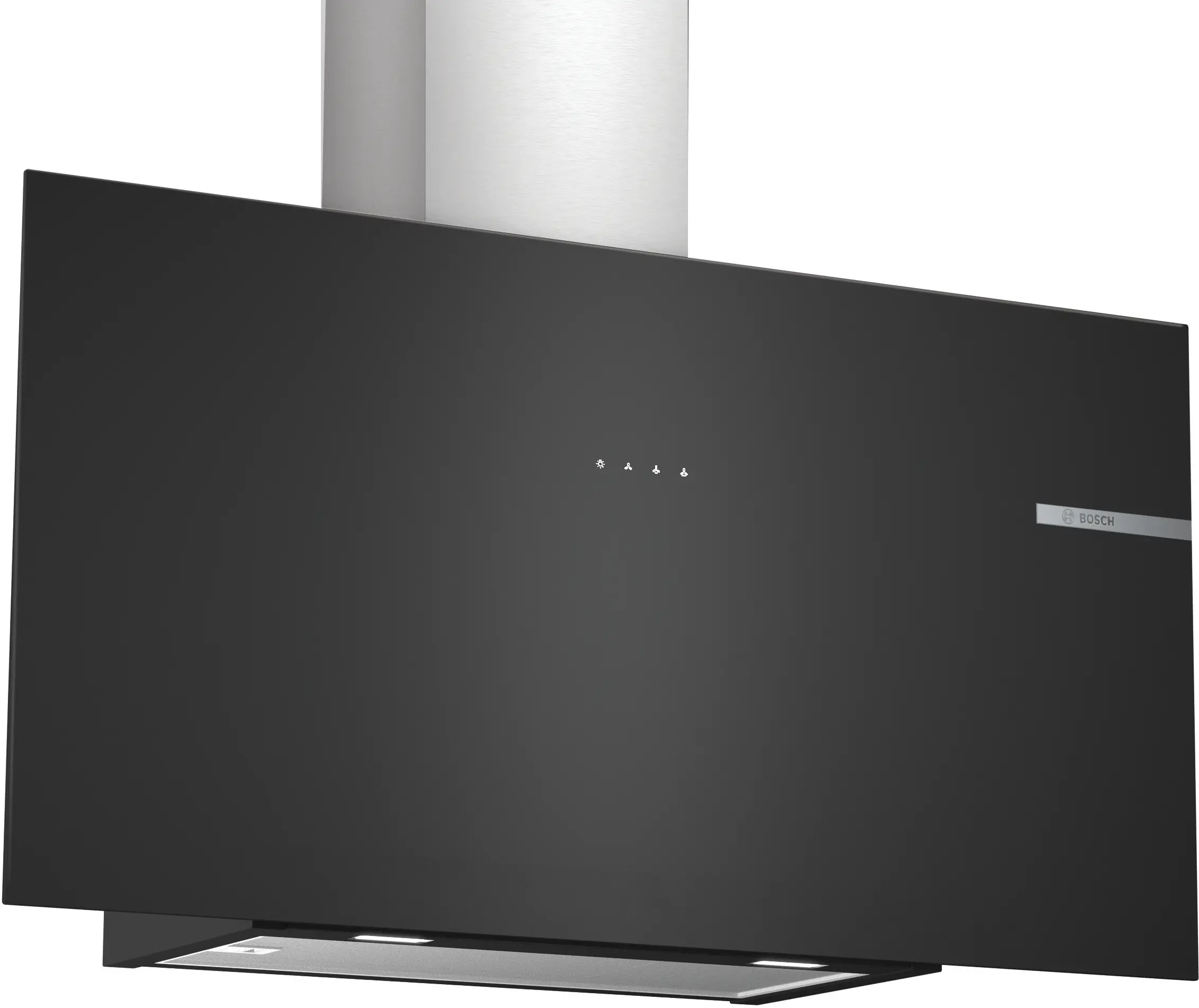 Serie 4 Duvar Tipi Davlumbaz 90 cm Siyah Cam, Siyah - Gorsel 1