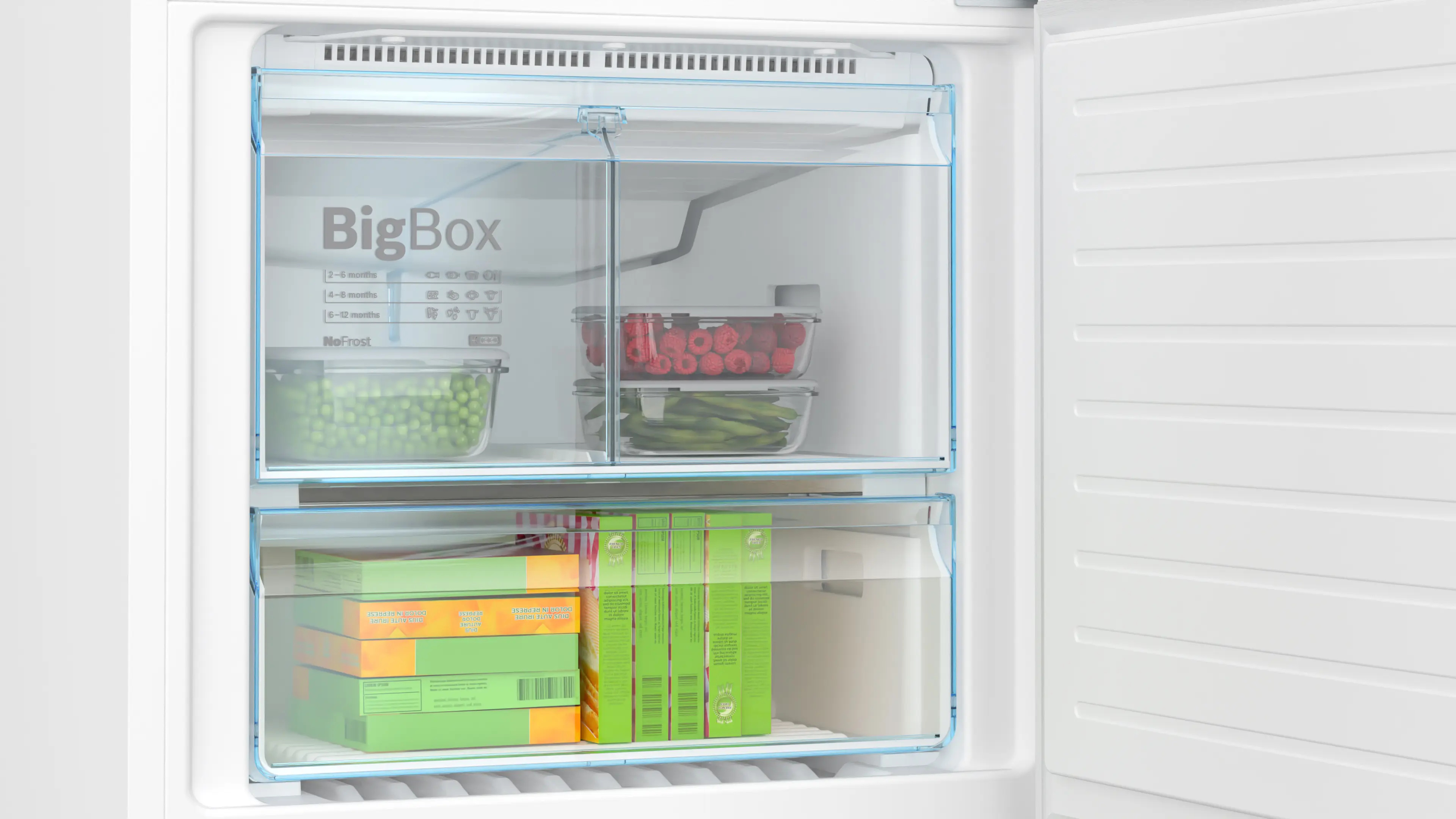 Serie 6 Alttan Donduruculu Buzdolabı 186 x 75 cm Beyaz, Total No Frost - Gorsel 6