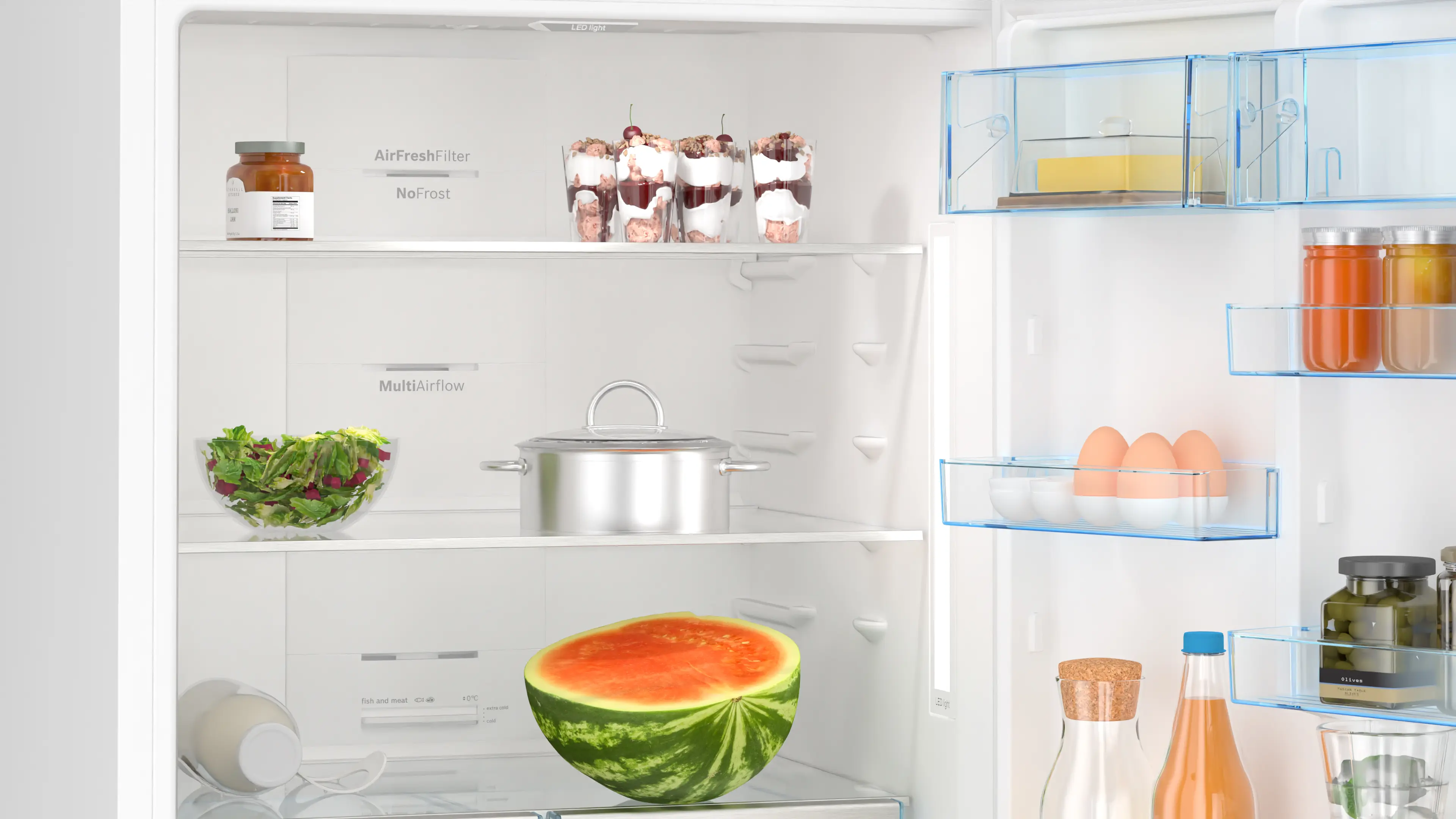 Serie 6 Alttan Donduruculu Buzdolabı 186 x 75 cm Beyaz, Total No Frost - Gorsel 4