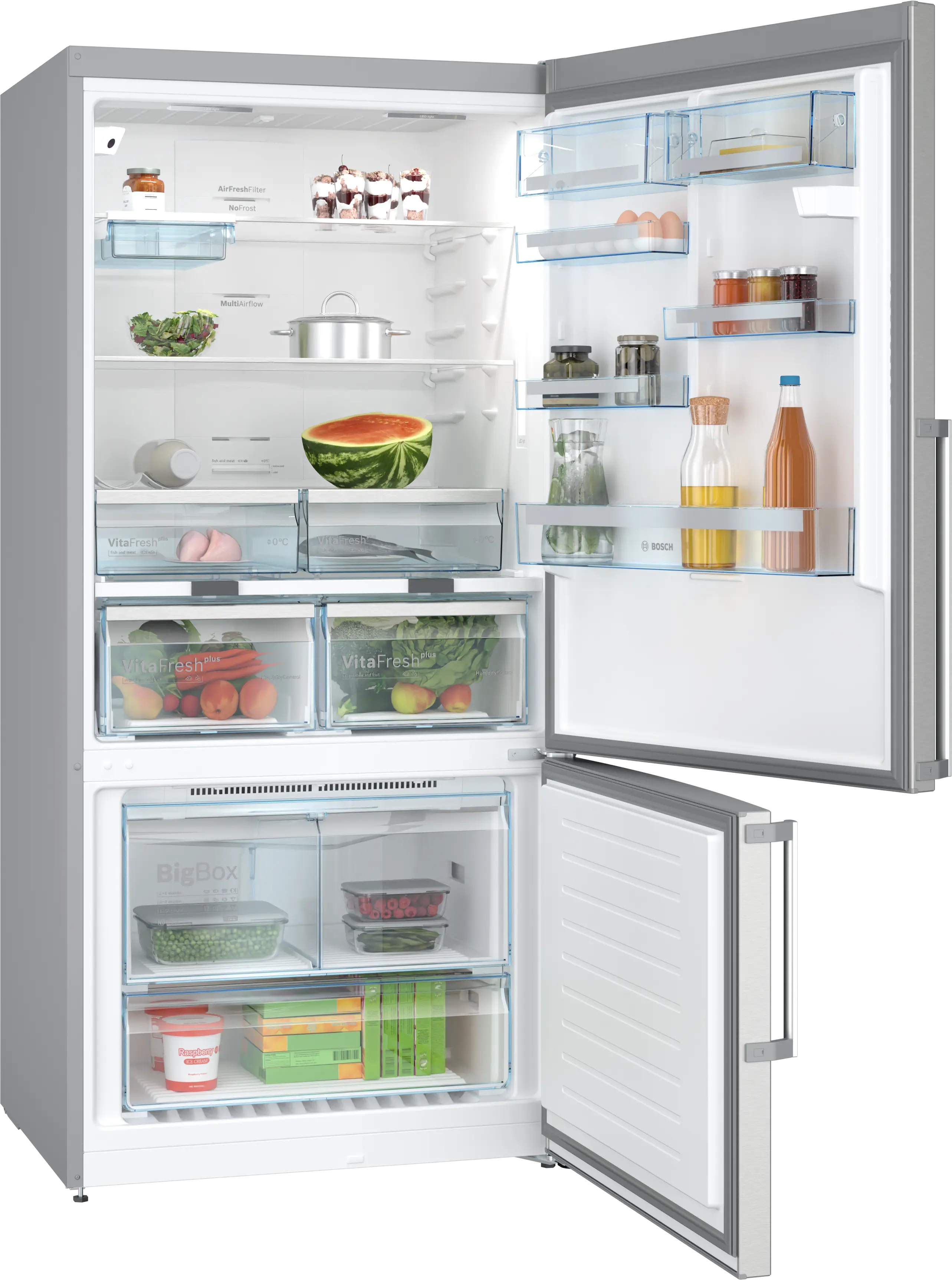Serie 6 Alttan Donduruculu Buzdolabı 186 x 86 cm Kolay temizlenebilir Inox - Gorsel 2