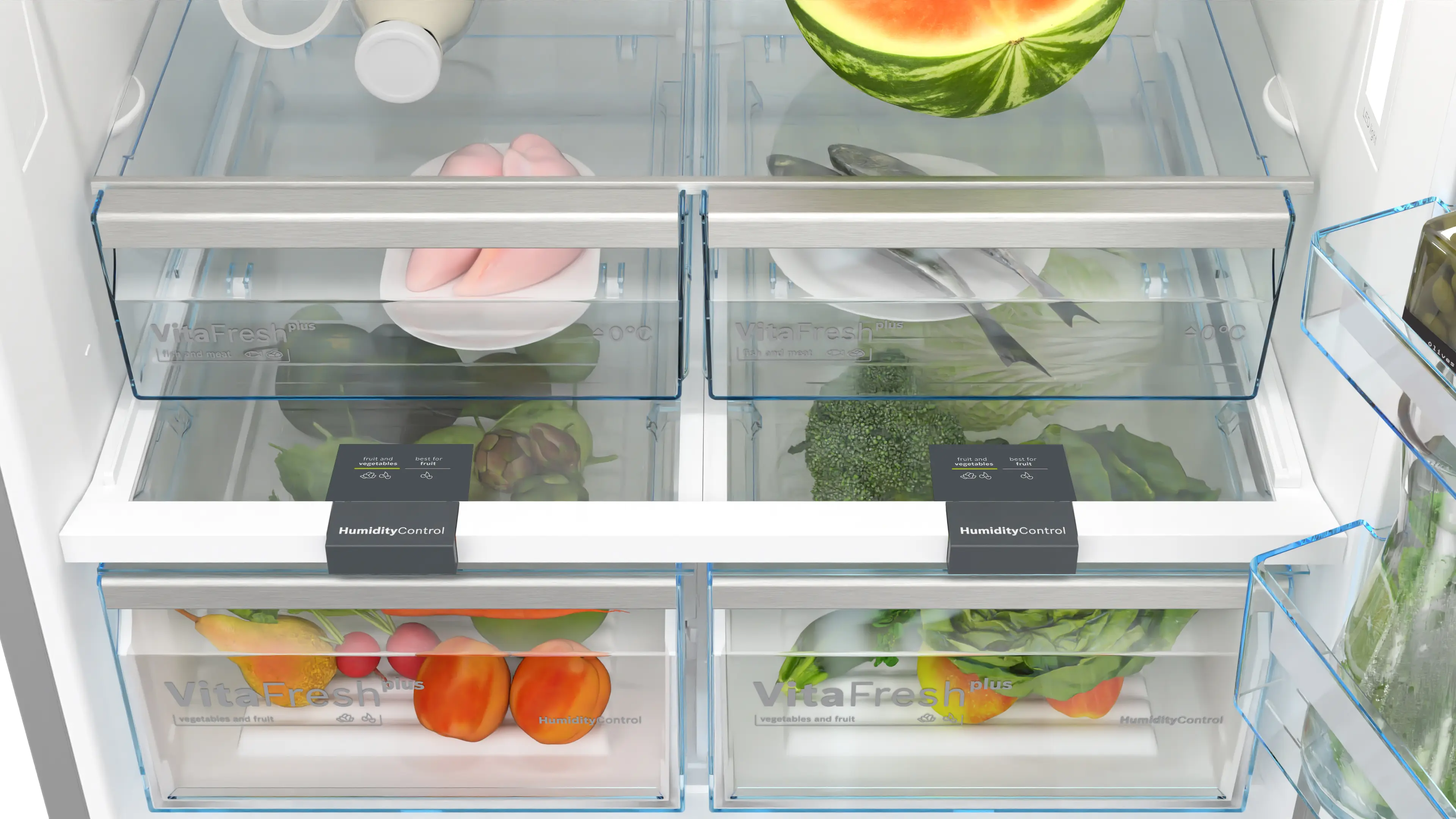 Serie 6 Alttan Donduruculu Buzdolabı 186 x 86 cm Kolay temizlenebilir Inox - Gorsel 5