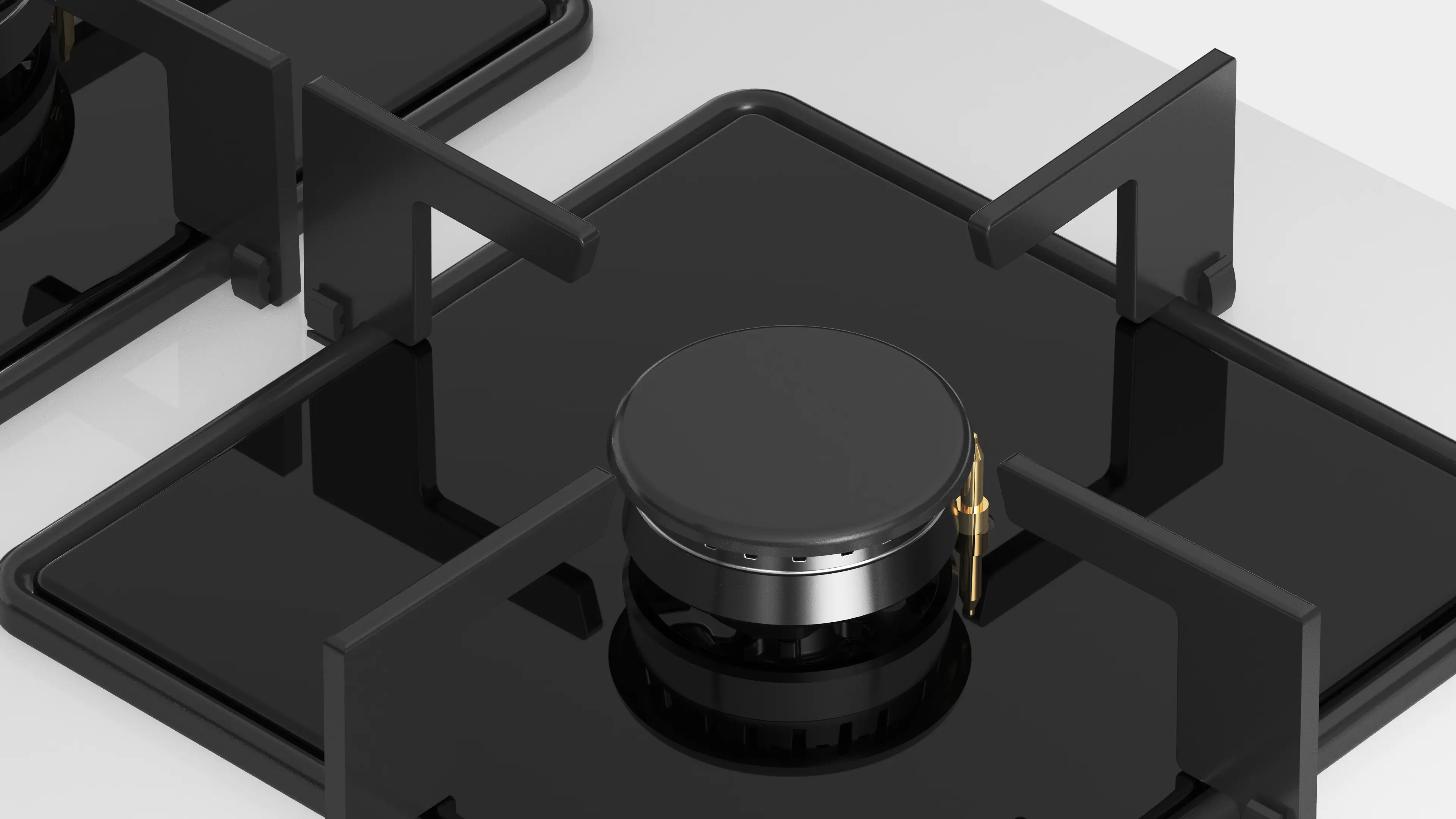 Serie 2 Gazlı Ocak 60 cm Sert cam, Beyaz - Gorsel 4