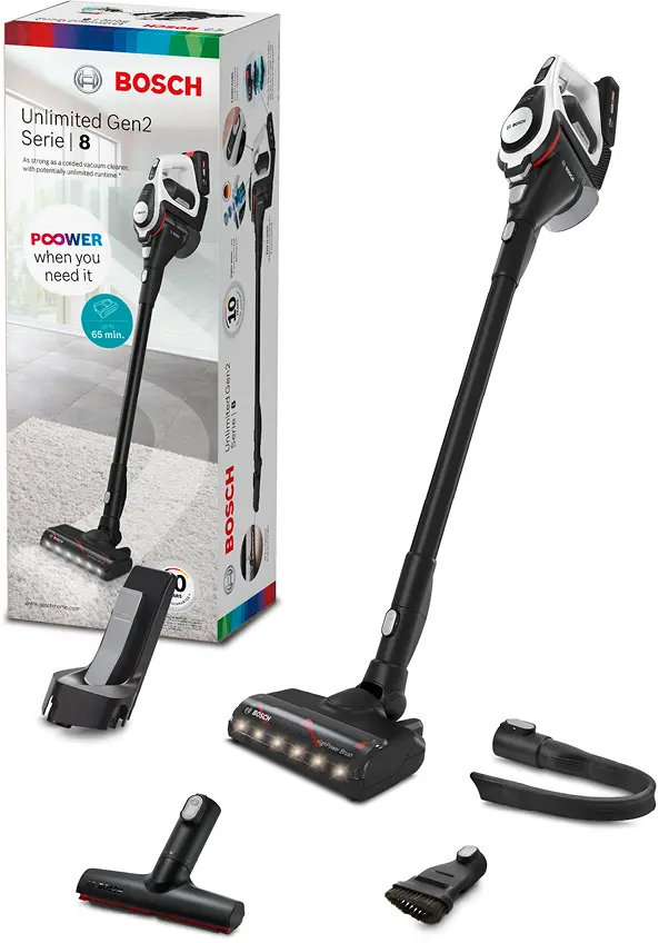 BBS8214 Şarjlı Süpürge Unlimited 8 Gen2 Beyaz - Gorsel 2