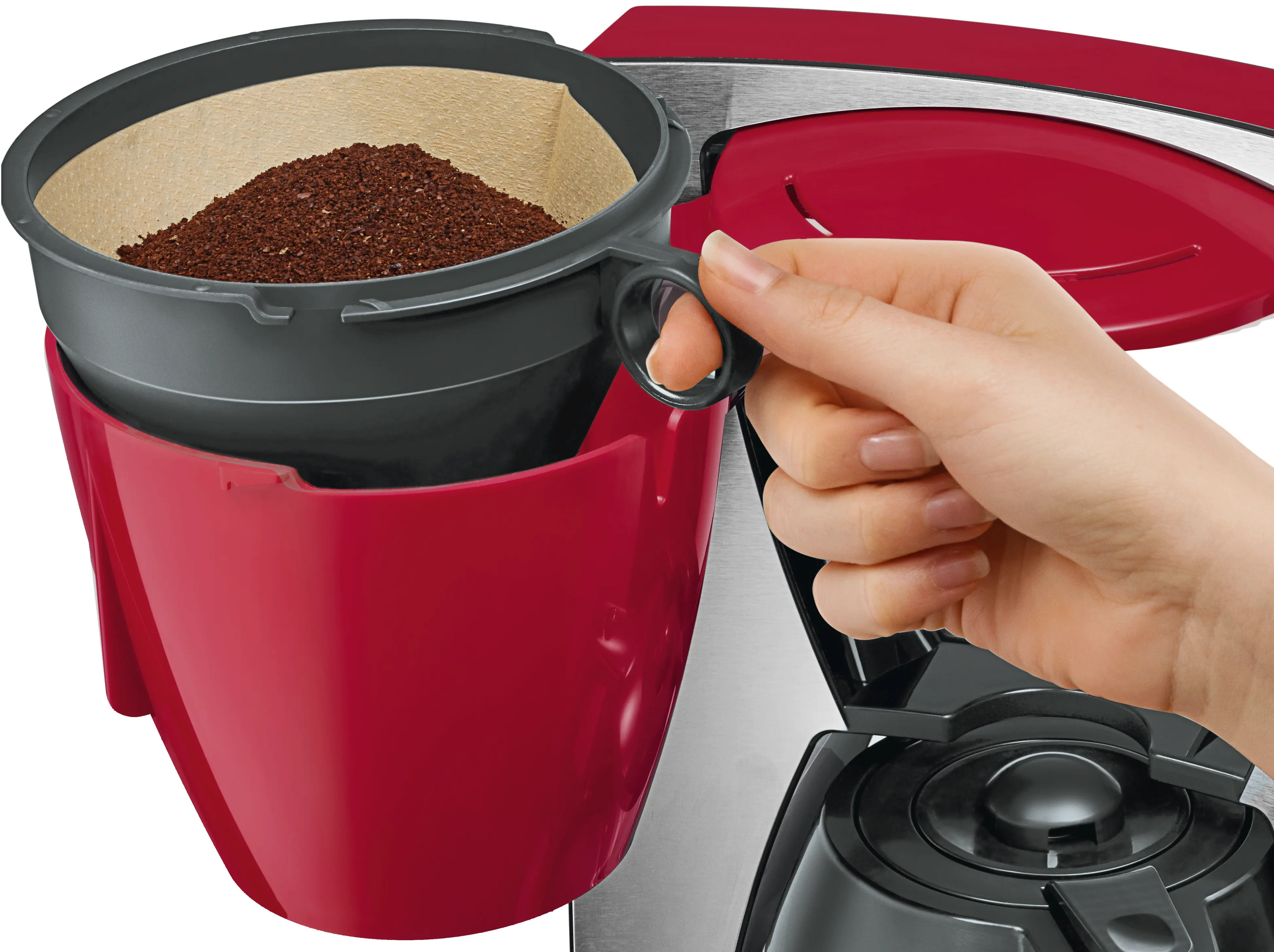TKA6A684 Filtre Kahve Makinesi ComfortLine Kırmızı - Gorsel 5