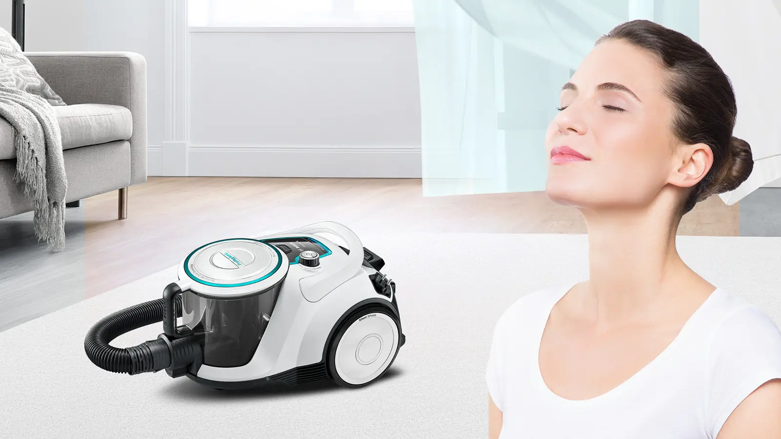 Serie 6 Toz torbasız Süpürge ProHygienic Beyaz - Gorsel 6