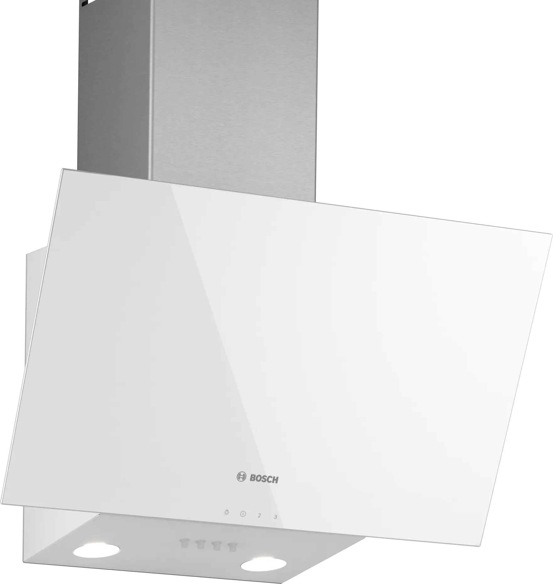 Serie 2 Duvar Tipi Davlumbaz 60 cm Beyaz Cam Yüzey, Beyaz - Gorsel 1