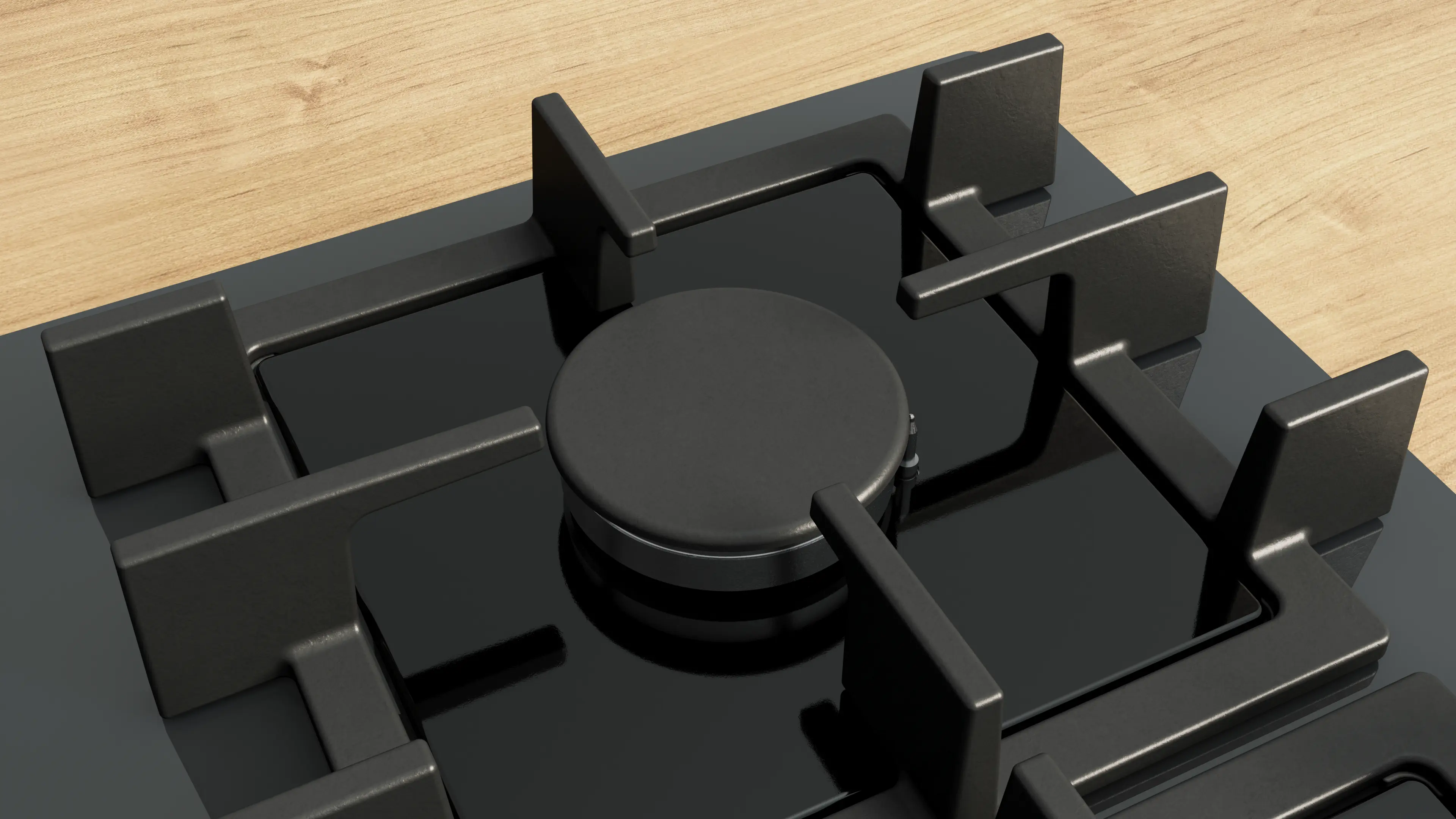 Serie 4 Gazlı Ocak 60 cm Sert cam, Antrasit gri - Gorsel 5