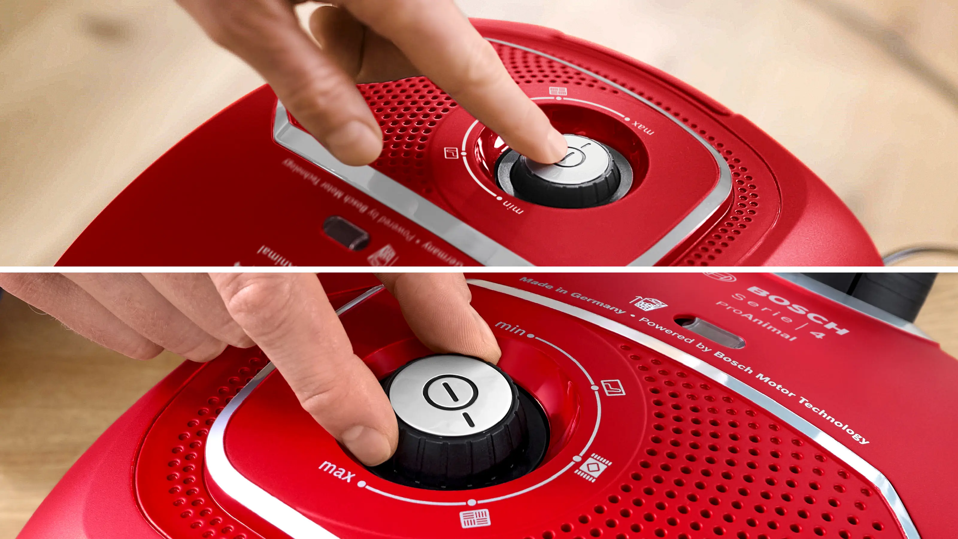 Serie 4 Toz torbalı Süpürge ProAnimal Kırmızı - Gorsel 4