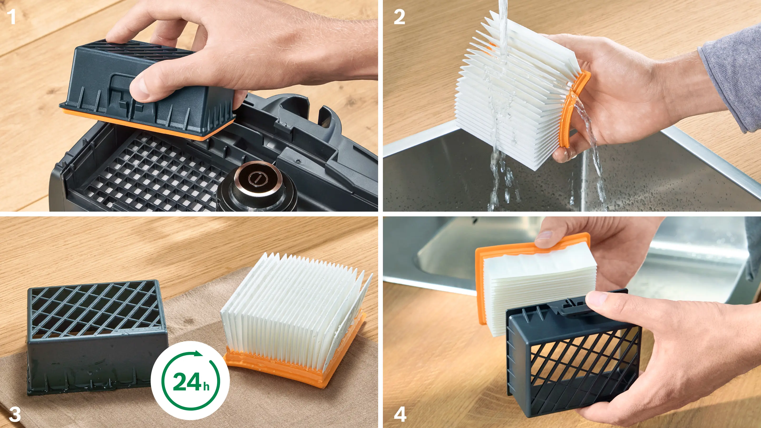 Serie 4 Toz torbalı Süpürge ProAnimal Kırmızı - Gorsel 6