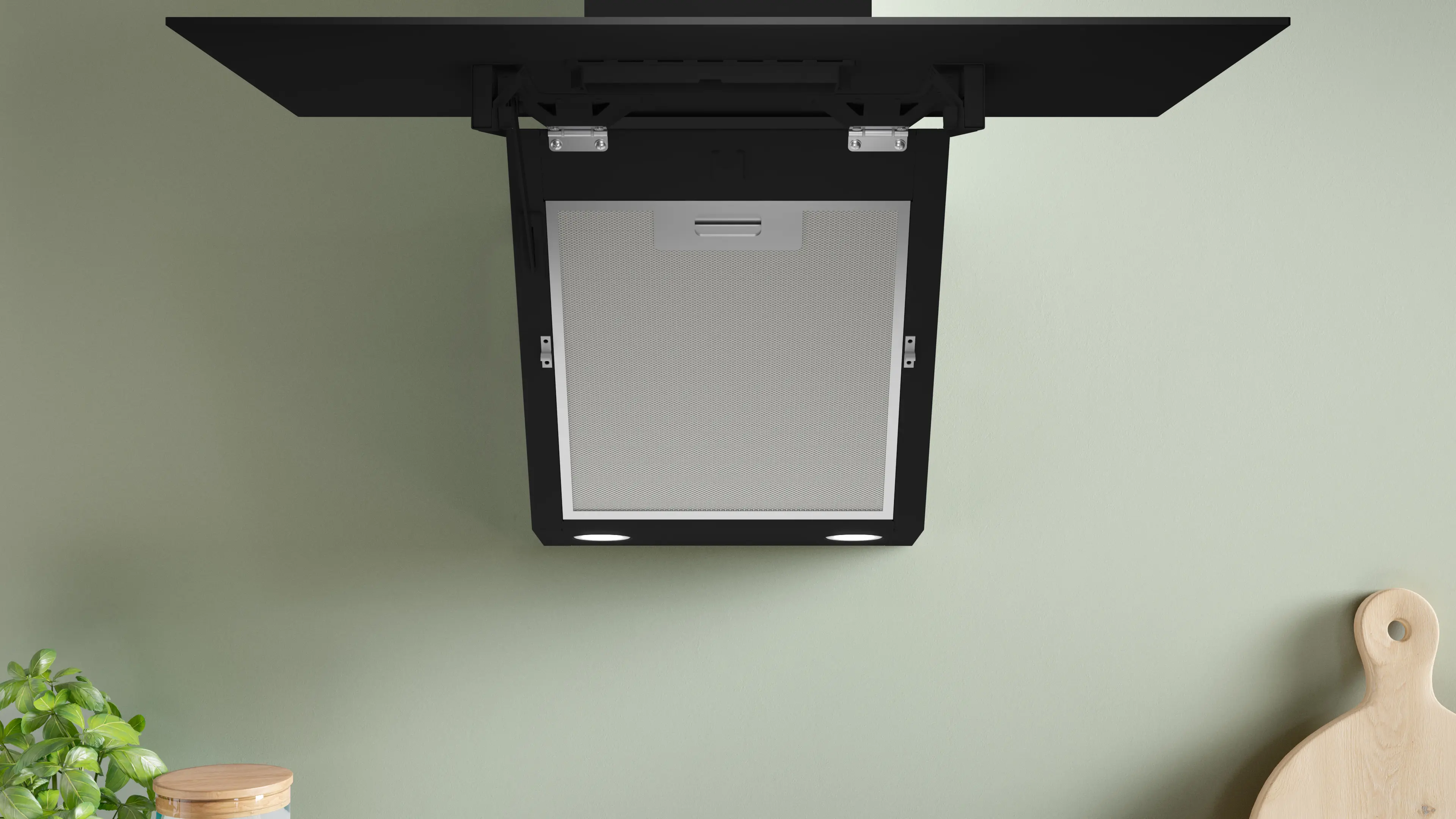 Serie 2 Duvar Tipi Davlumbaz 60 cm , Gri - Gorsel 5