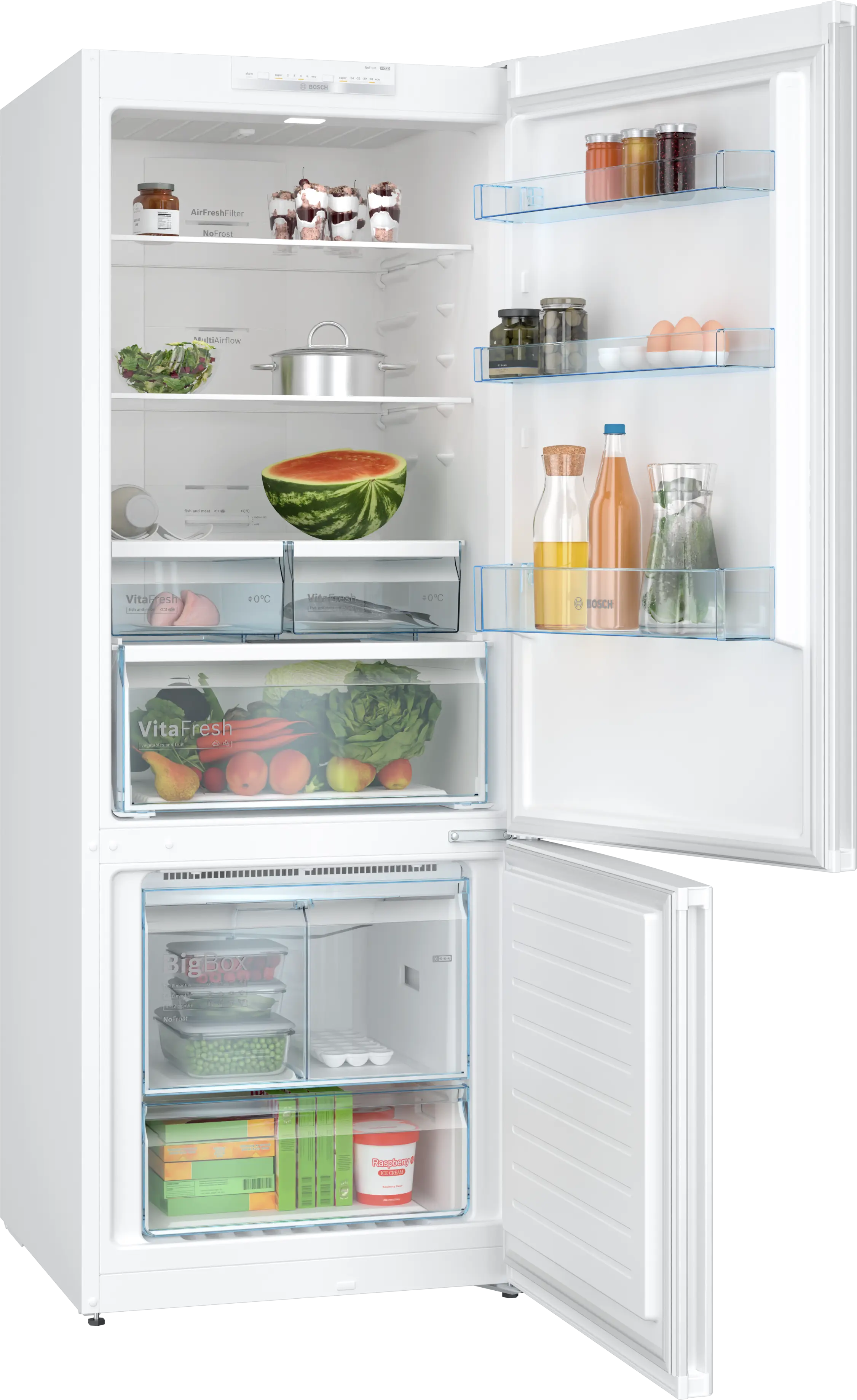 Serie 4 Alttan Donduruculu Buzdolabı 186 x 70 cm Beyaz, Total No Frost - Gorsel 2