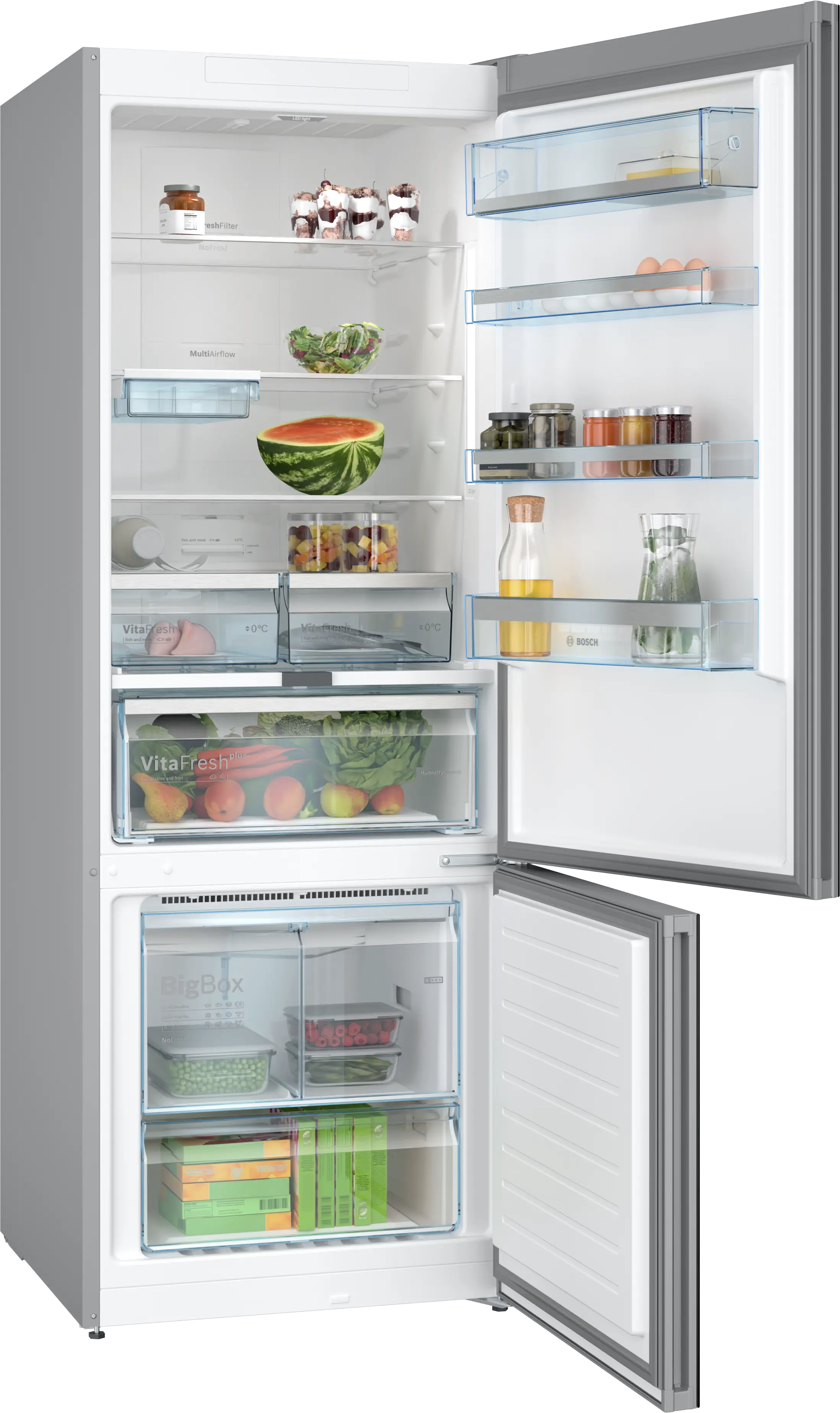 Serie 6 Alttan Donduruculu Buzdolabı 193 x 70 cm Siyah, Total No Frost - Gorsel 2