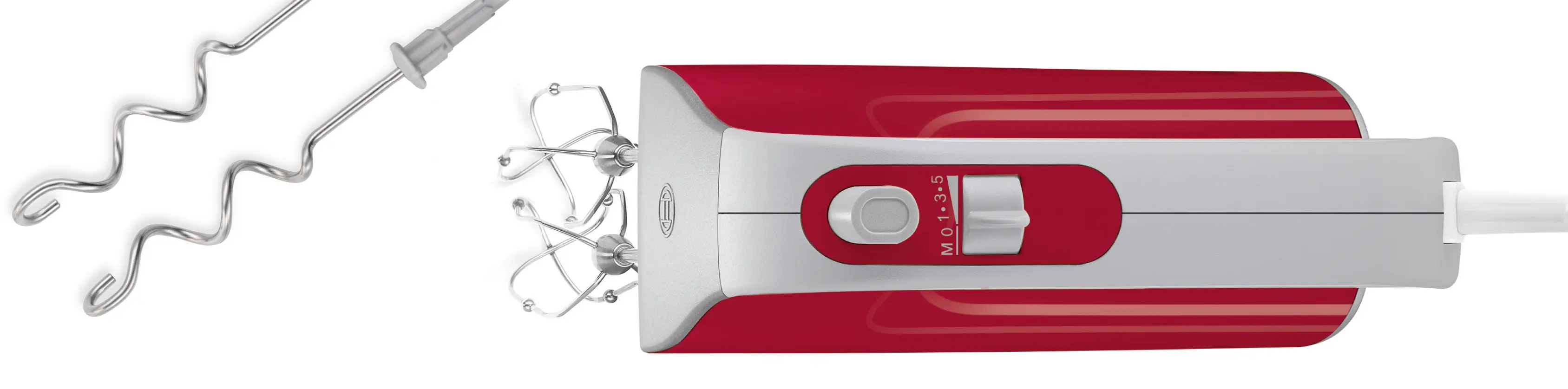 MFQ40303 El Mikseri Styline Colour 500 W Kırmızı, Gümüş - Gorsel 3