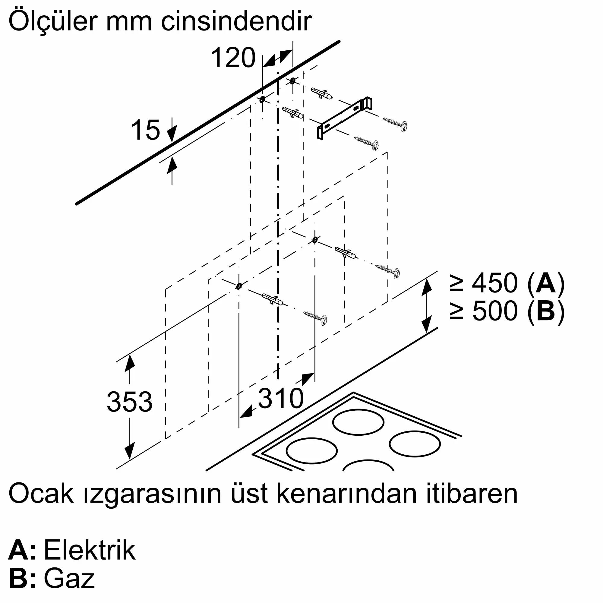 Serie 4 Duvar Tipi Davlumbaz 90 cm Beyaz Cam Yüzey, Beyaz - Gorsel 8