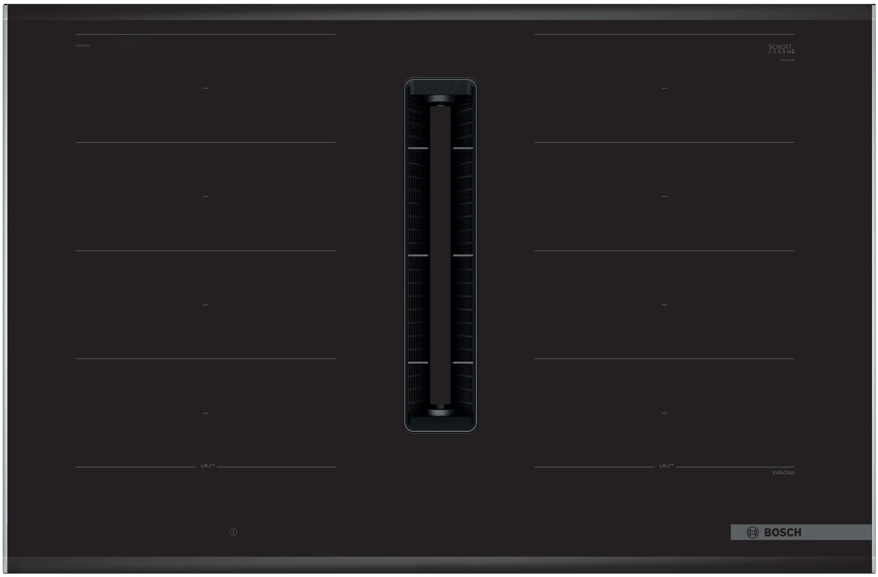 Serie 8 Davlumbaz Entegreli İndüksiyon Ocak,, 80 cm Çerçeveli Montaj - Gorsel 2