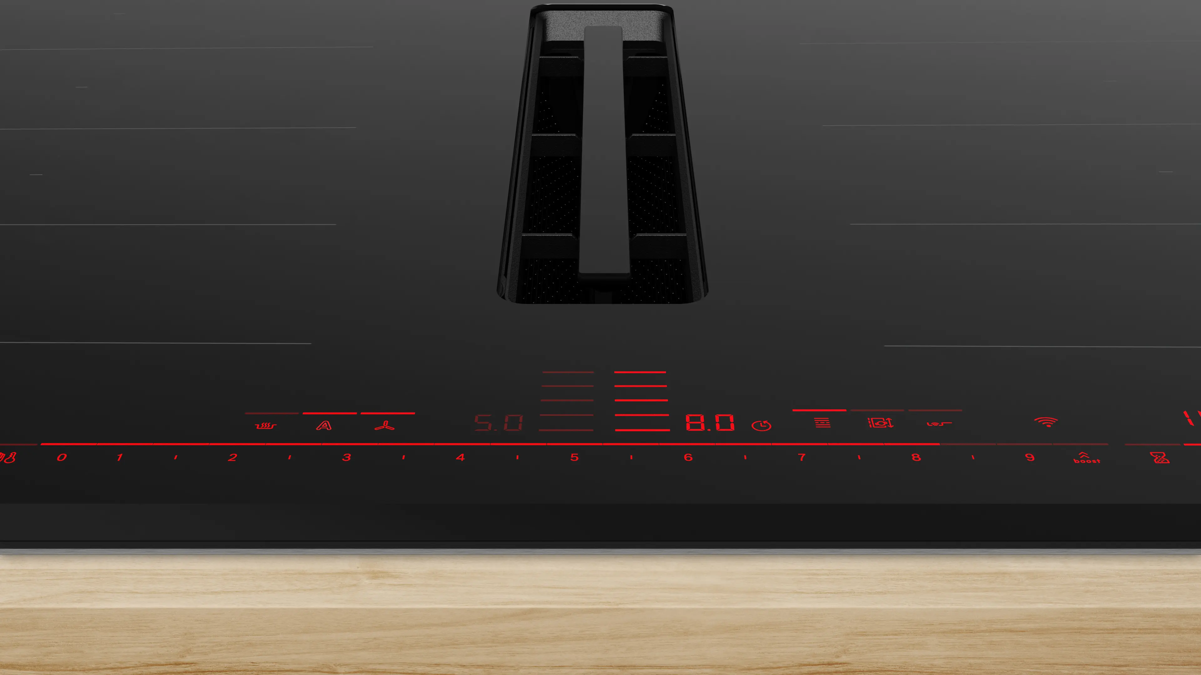 Serie 8 Davlumbaz Entegreli İndüksiyon Ocak,, 80 cm Çerçeveli Montaj - Gorsel 3