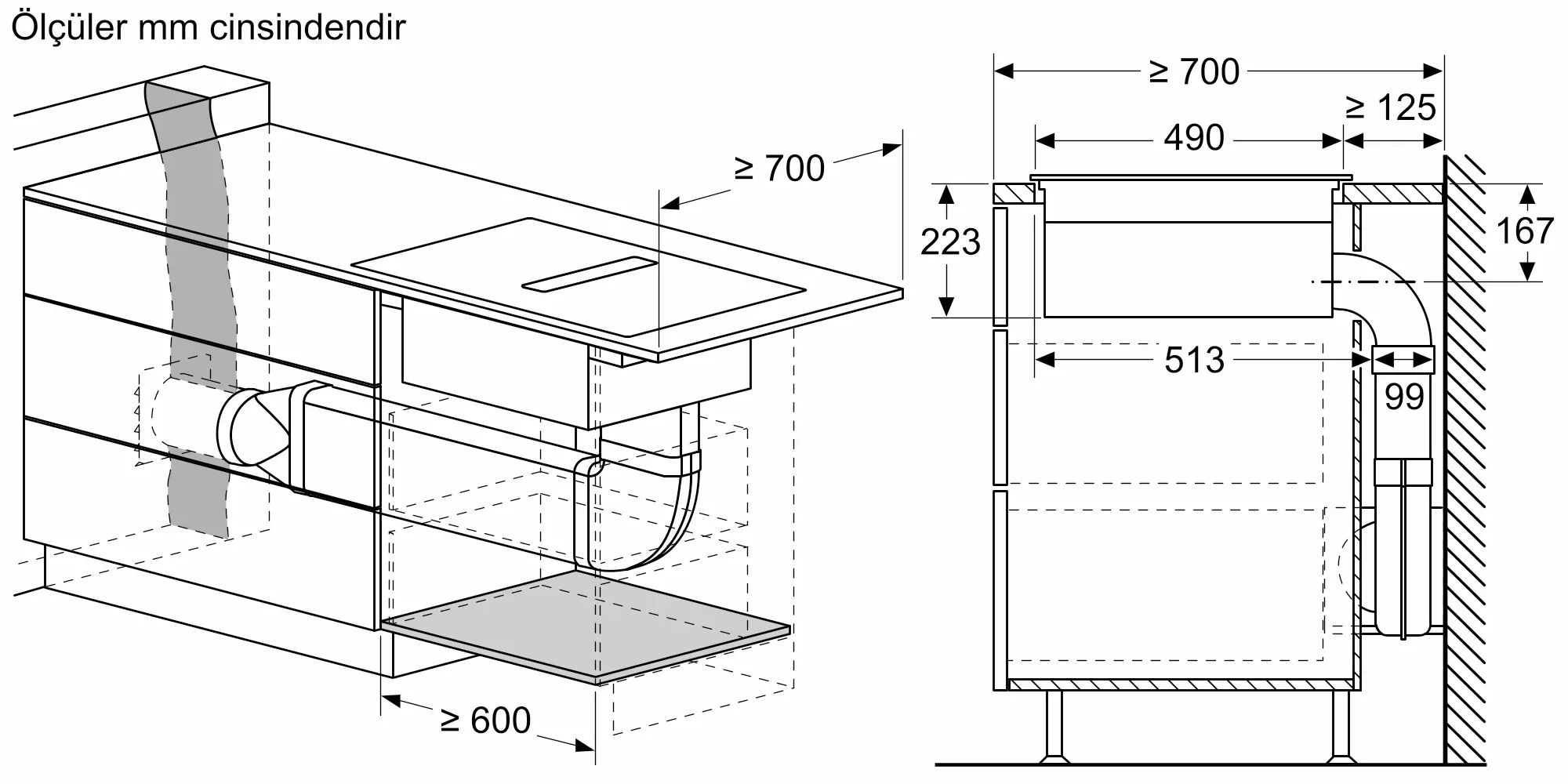 Serie 8 Davlumbaz Entegreli İndüksiyon Ocak,, 80 cm Çerçeveli Montaj - Gorsel 9