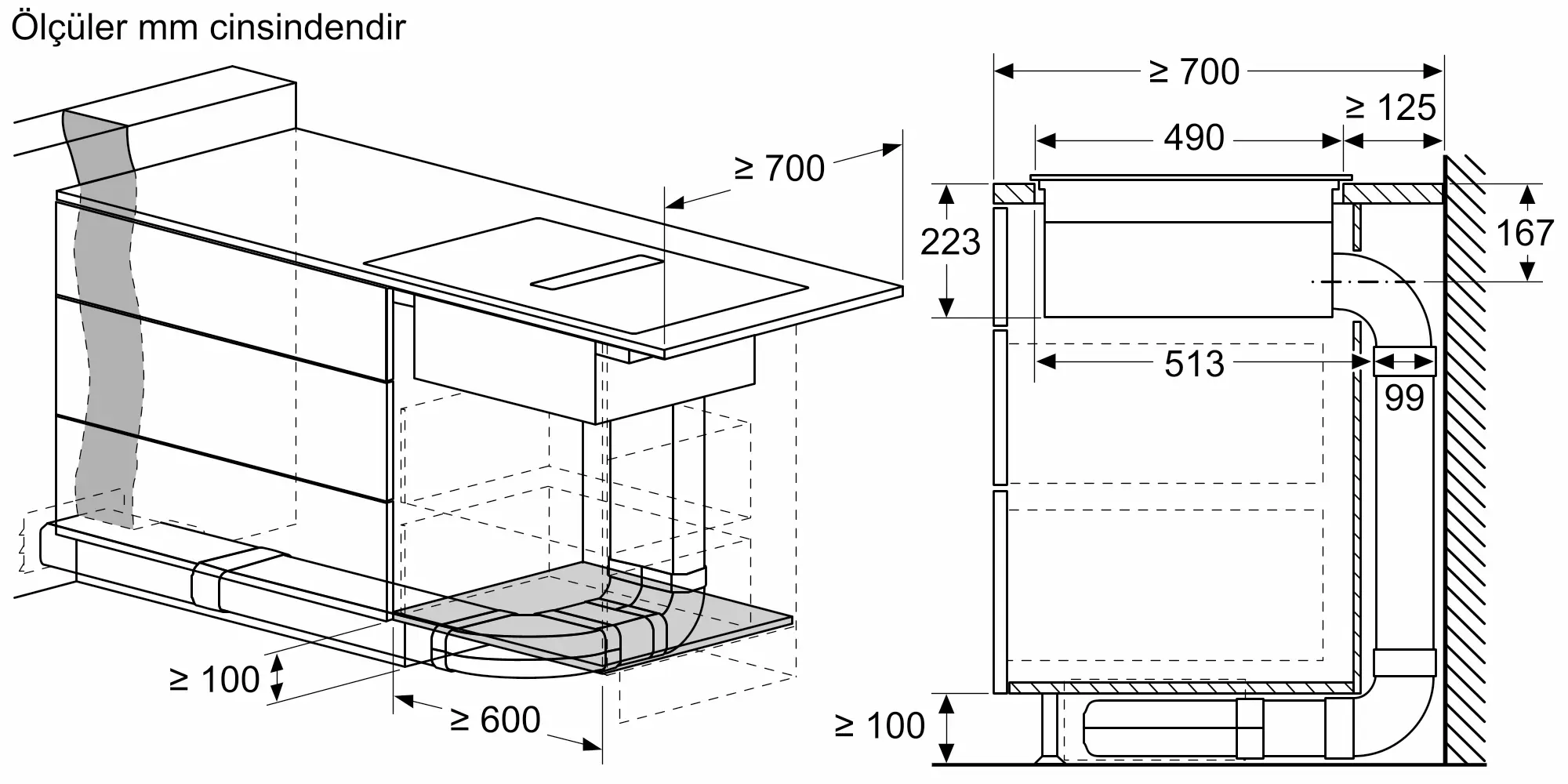 Serie 8 Davlumbaz Entegreli İndüksiyon Ocak,, 80 cm Çerçeveli Montaj - Gorsel 11