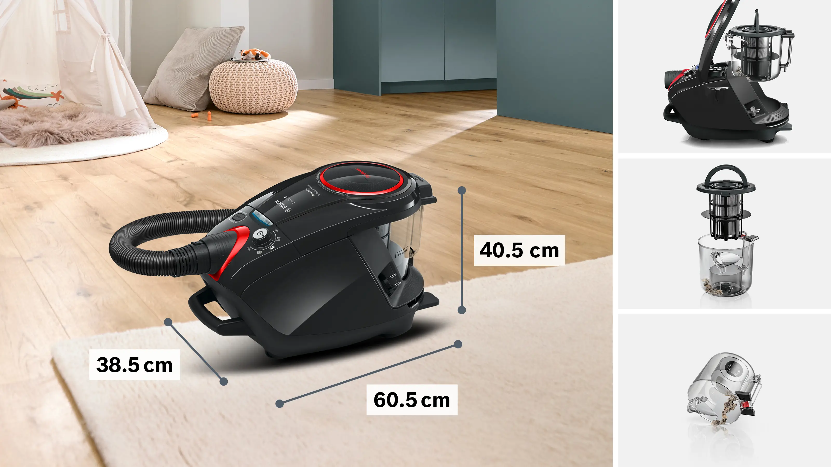 Serie 8 Toz torbasız Süpürge ProPower Siyah - Gorsel 8