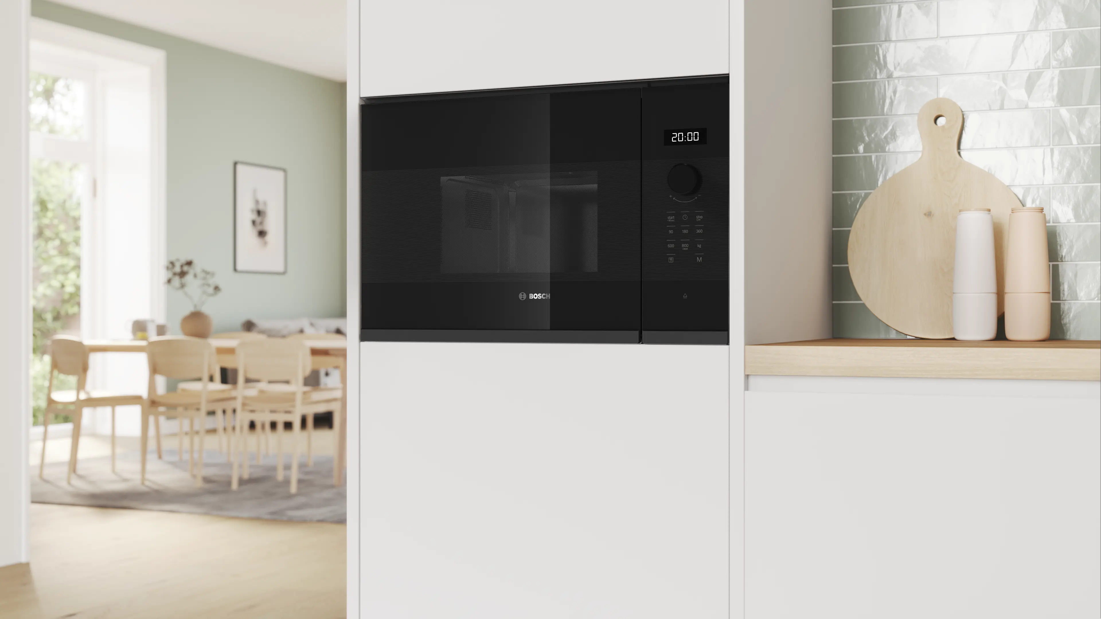 Serie 4 Ankastre Mikrodalga Black Inox - Gorsel 5