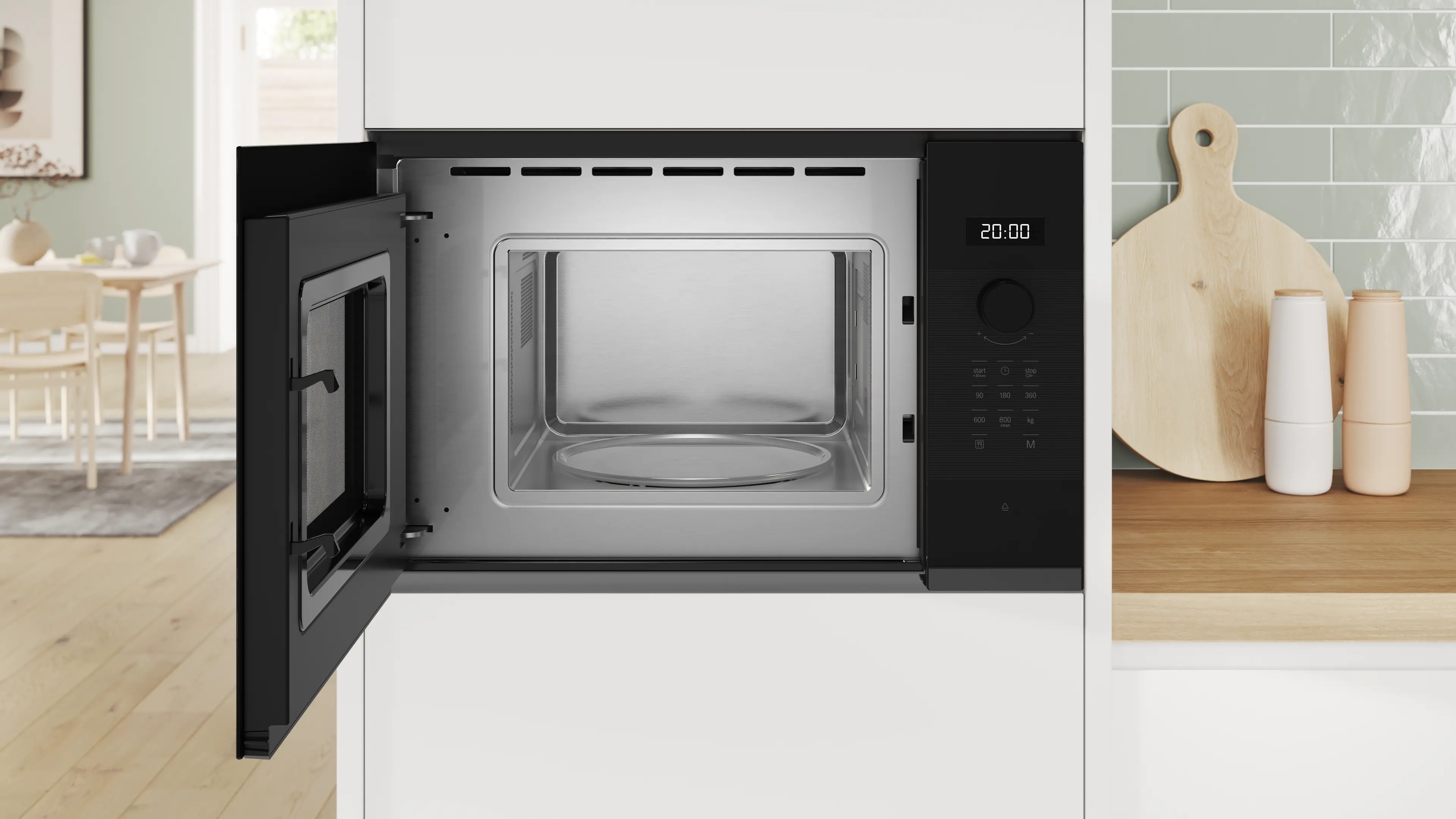 Serie 4 Ankastre Mikrodalga Black Inox - Gorsel 4