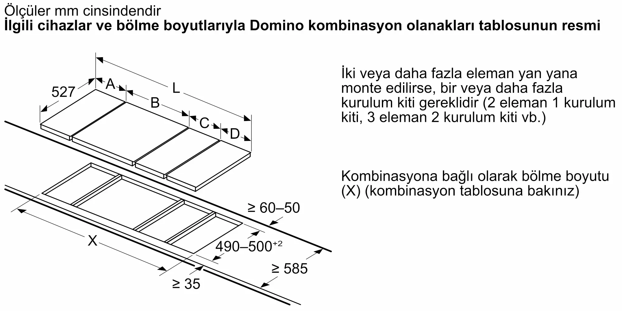 Serie 2 Elektrikli Domino Ocak 30 cm Çerçeveli Montaj - Gorsel 5