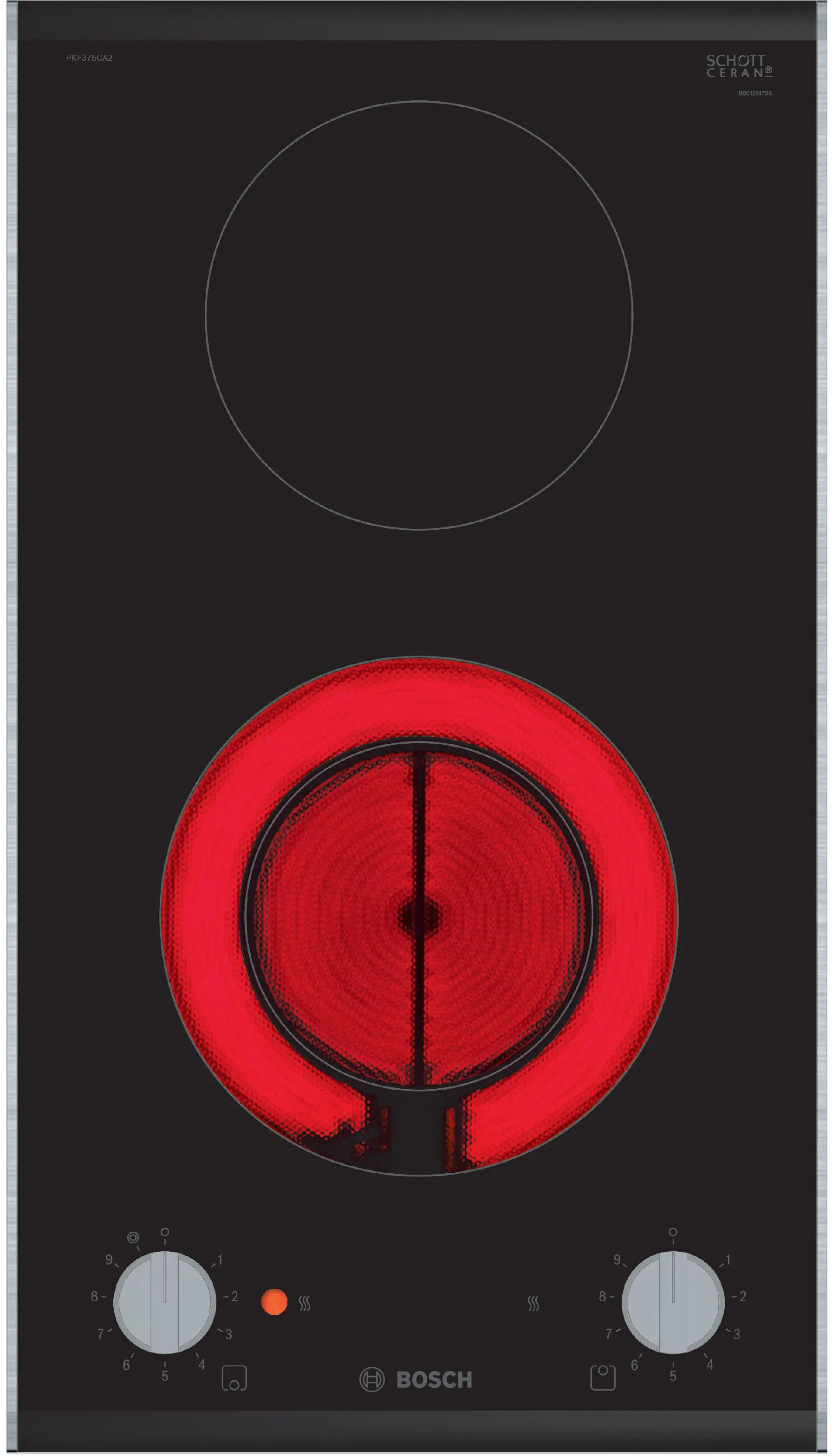 Serie 2 Elektrikli Domino Ocak 30 cm Çerçeveli Montaj - Gorsel 1