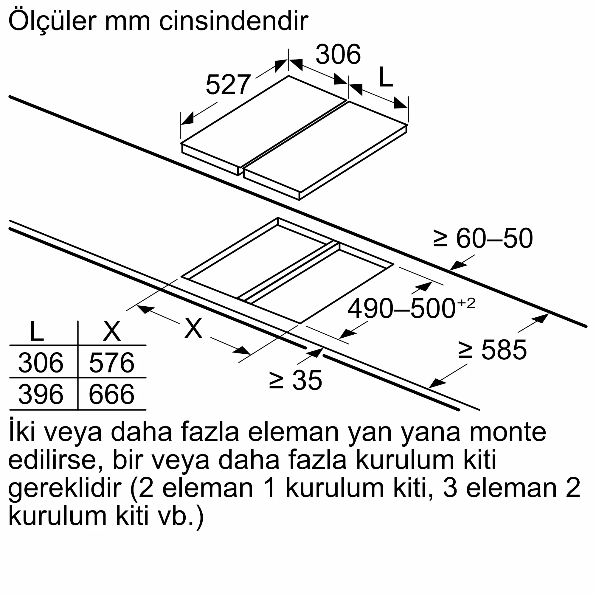 Serie 2 Elektrikli Domino Ocak 30 cm Çerçeveli Montaj - Gorsel 11