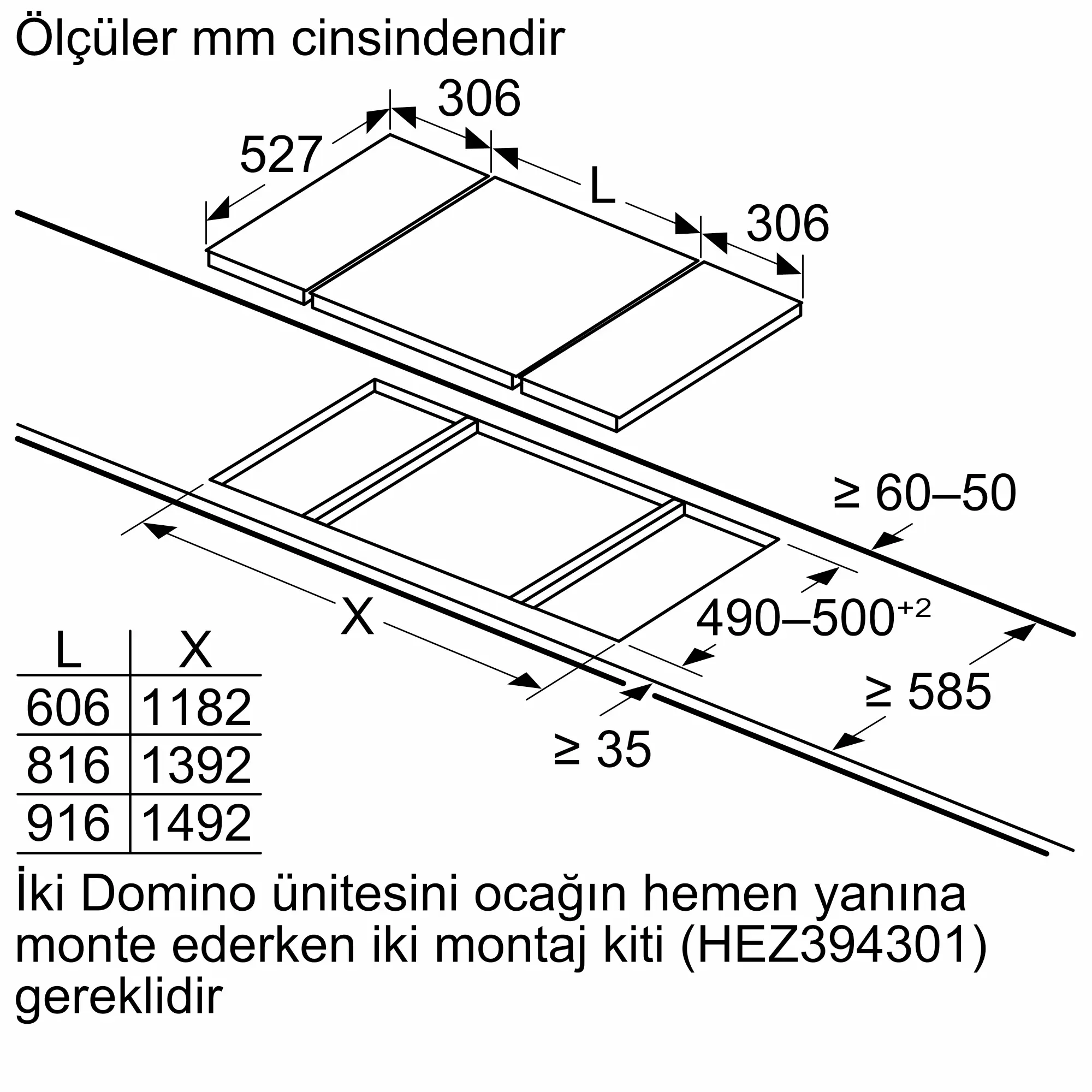 Serie 2 Elektrikli Domino Ocak 30 cm Çerçeveli Montaj - Gorsel 10