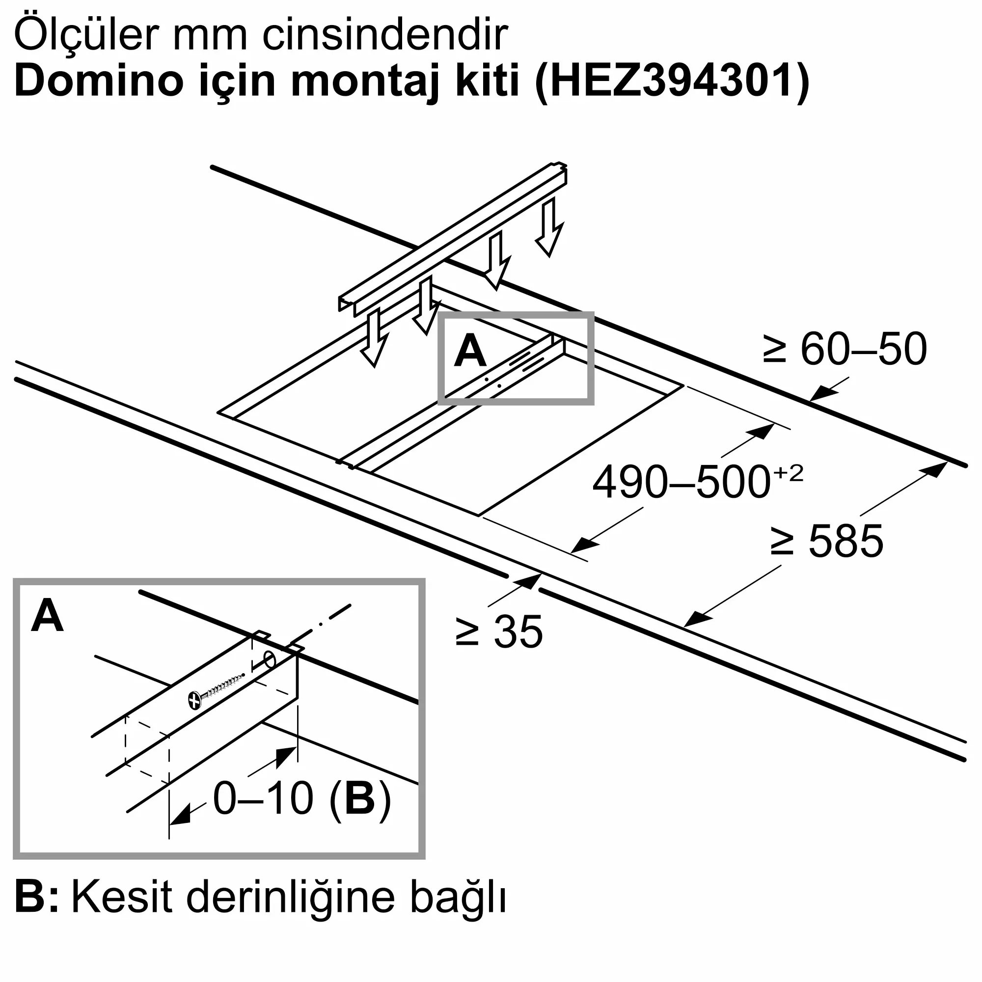 Serie 2 Elektrikli Domino Ocak 30 cm Çerçeveli Montaj - Gorsel 8