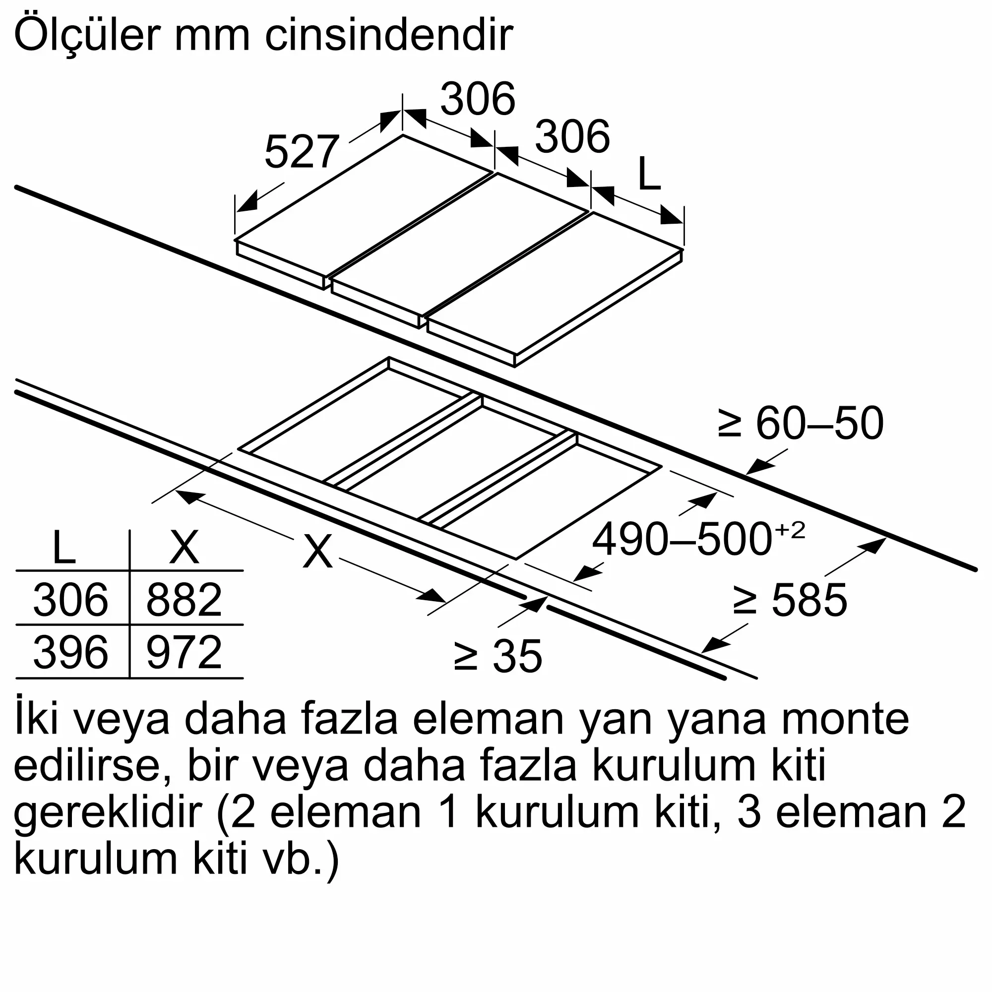 Serie 2 Elektrikli Domino Ocak 30 cm Çerçeveli Montaj - Gorsel 4