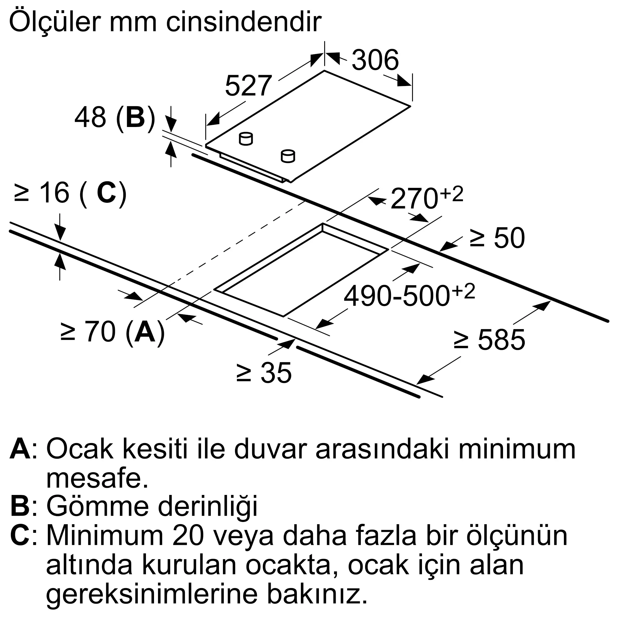 Serie 2 Elektrikli Domino Ocak 30 cm Çerçeveli Montaj - Gorsel 9