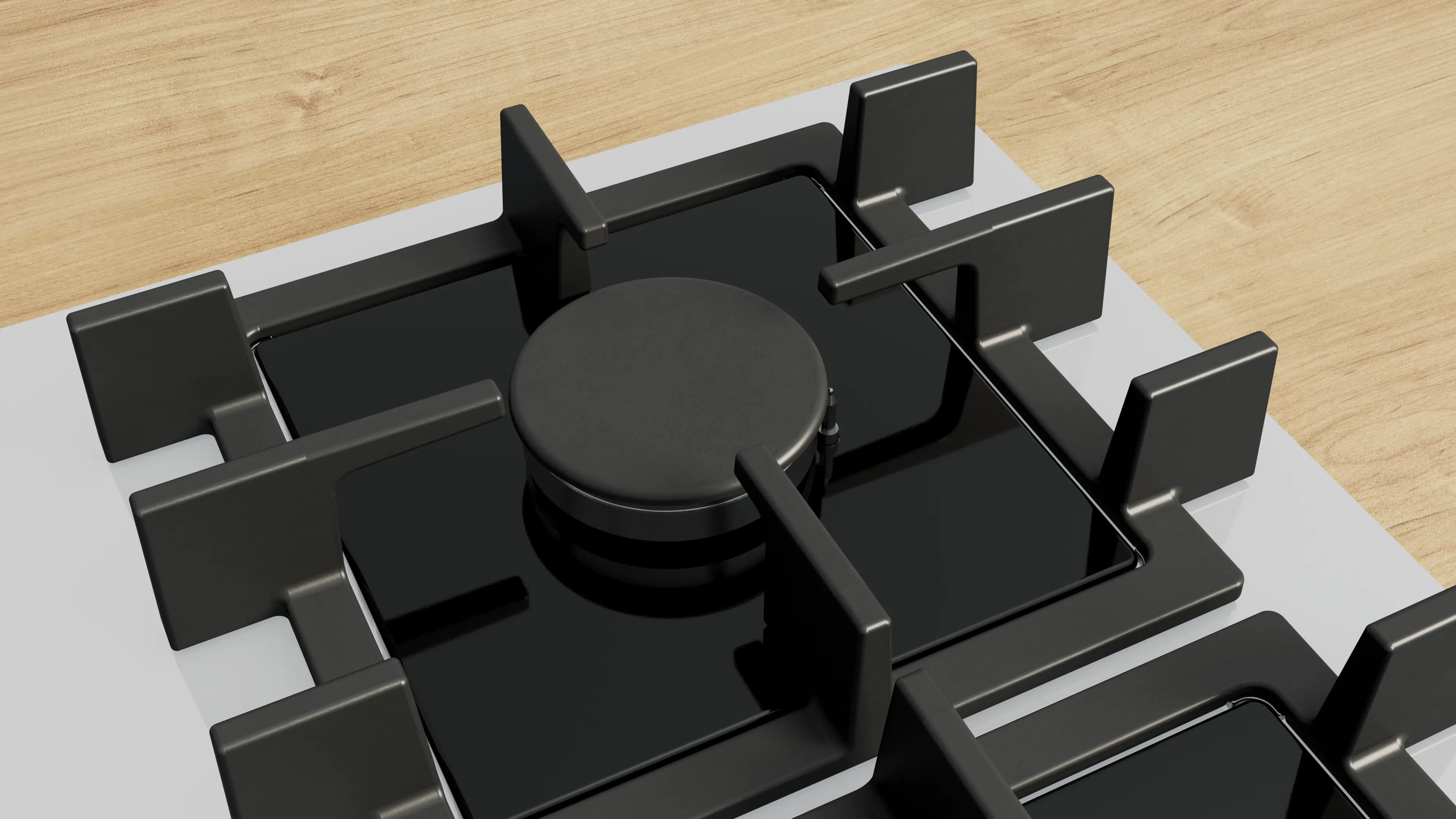 Serie 4 Gazlı Ocak 60 cm Sert cam, Beyaz - Gorsel 5