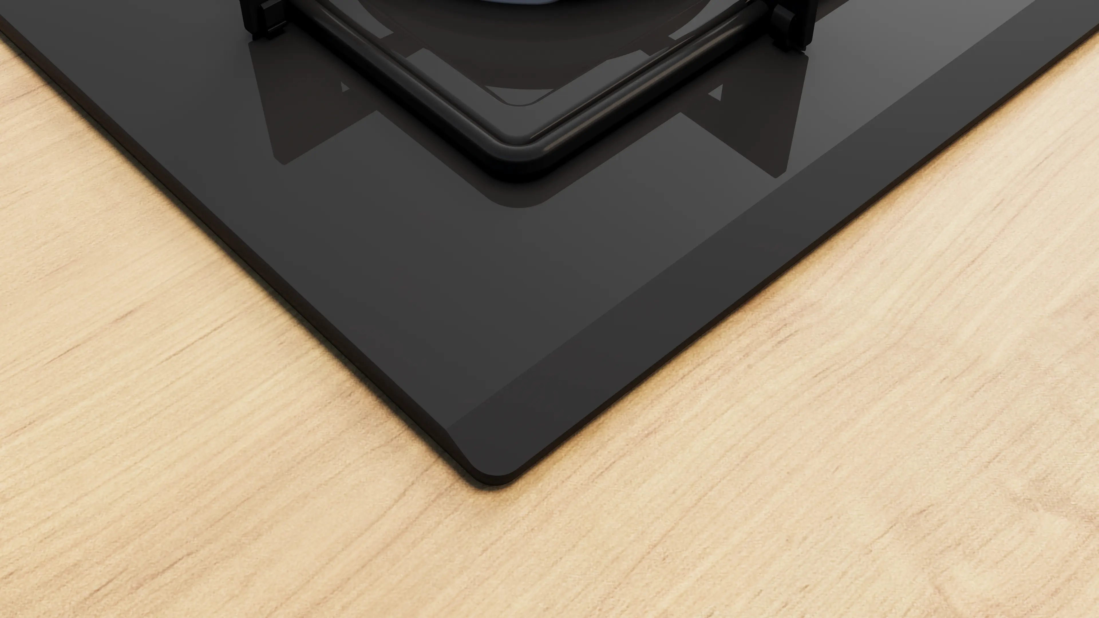 Serie 4 Gazlı Ocak 67 cm Sert cam, Siyah - Gorsel 4