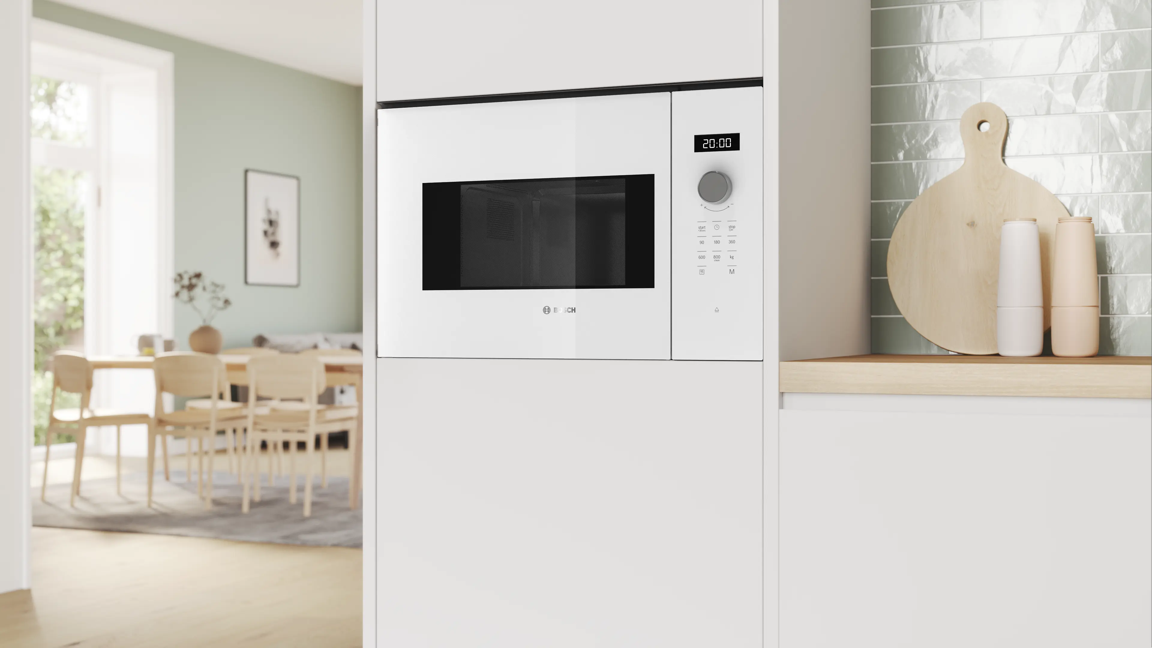 Serie 4 Ankastre Mikrodalga Beyaz - Gorsel 5