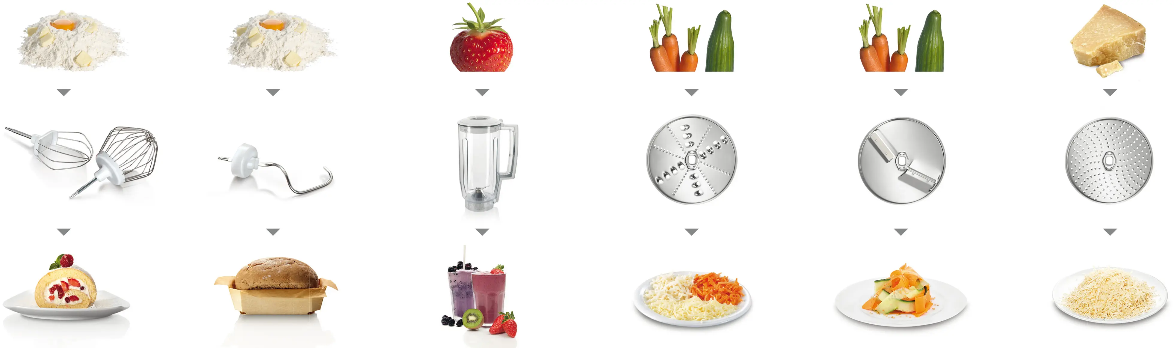 Serie 4 Mutfak Makinesi MUM 5 1000 W Kırmızı, Gümüş - Gorsel 6