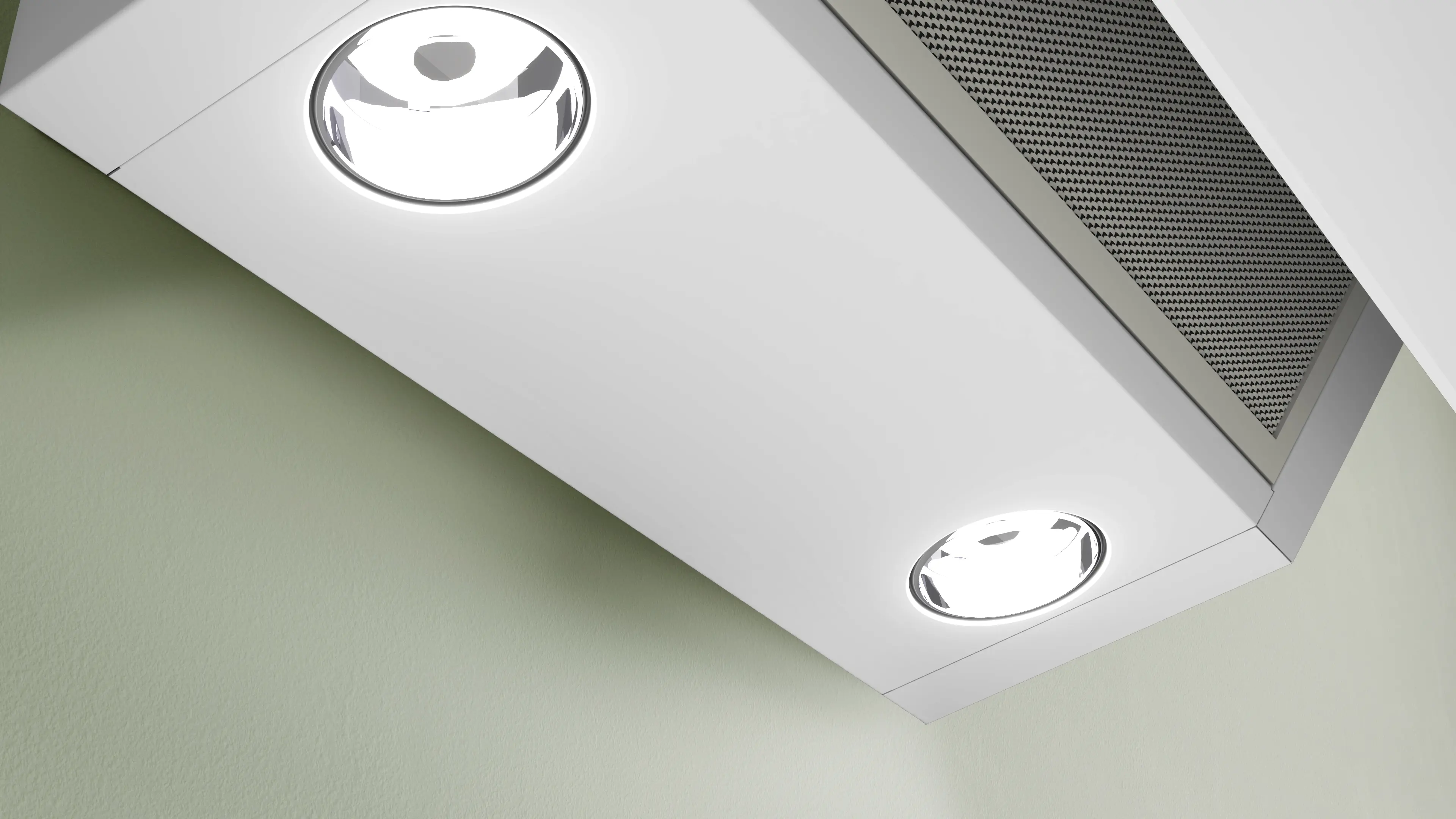 Serie 2 Duvar Tipi Davlumbaz 60 cm Beyaz Cam Yüzey, Beyaz - Gorsel 4