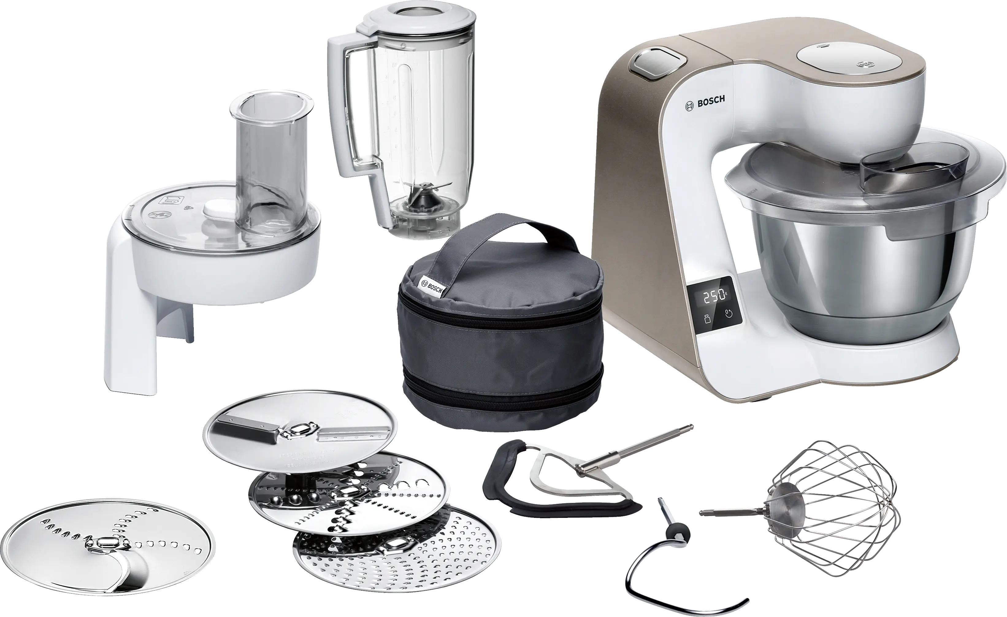 Serie 4 Mutfak Makinesi MUM 5 1000 W Beyaz, - Gorsel 1