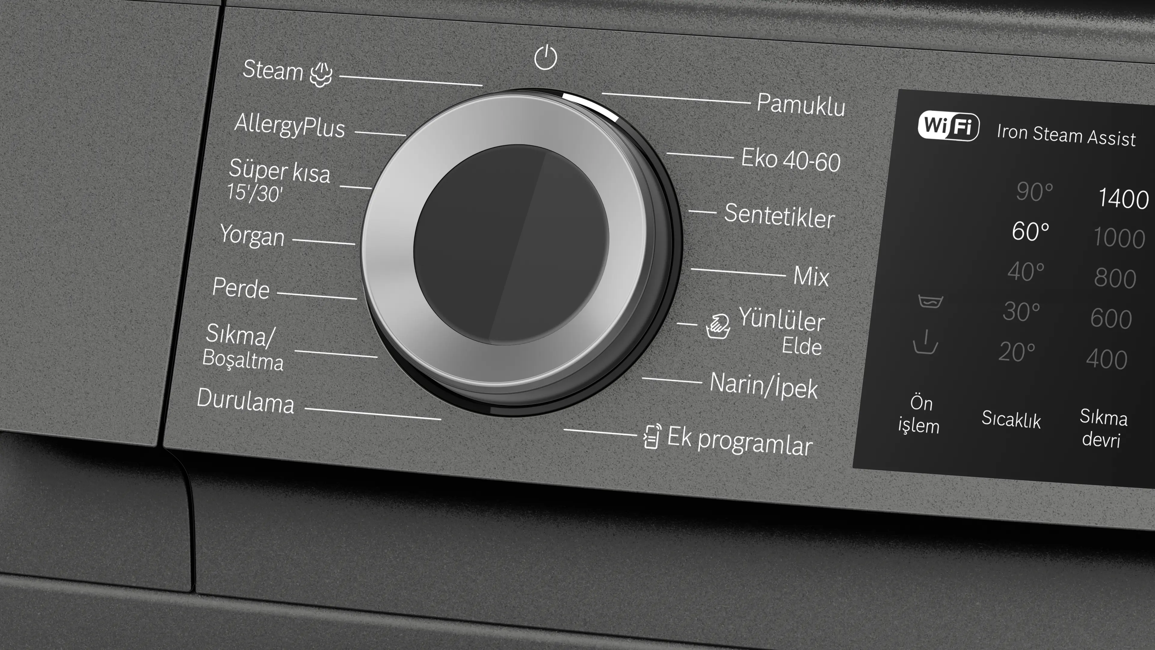 Serie 6 Çamaşır Makinesi 11 kg maks. 1400 dev./dak., Antrasit - Gorsel 3