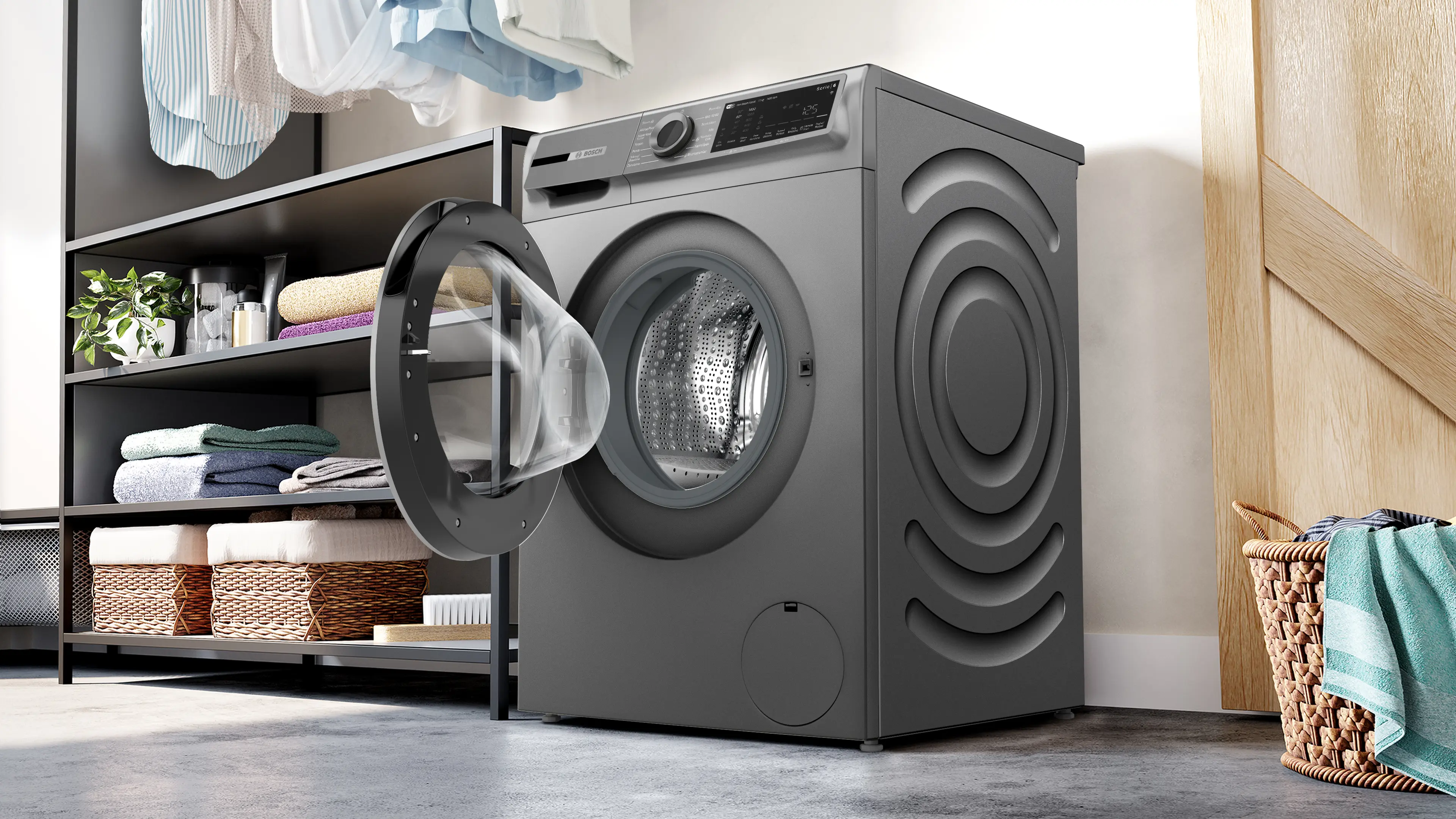 Serie 6 Çamaşır Makinesi 11 kg maks. 1400 dev./dak., Antrasit - Gorsel 4